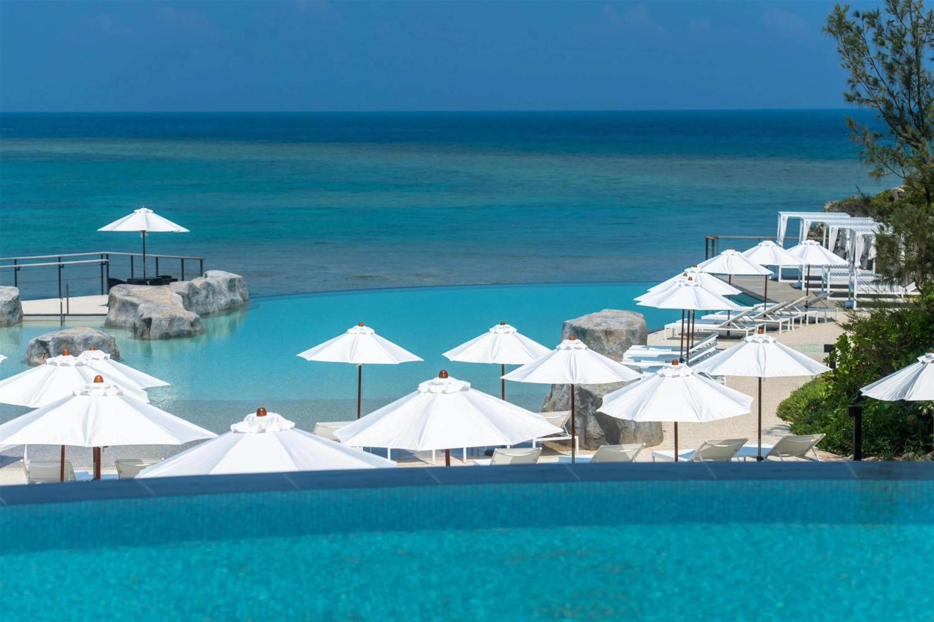 Swimming pool in Hyatt Regency Seragaki Island Okinawa