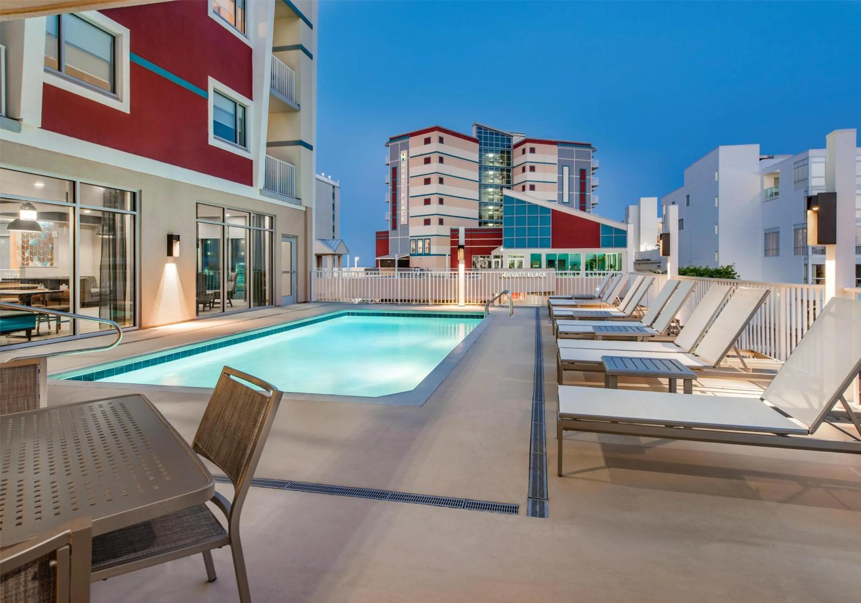 Swimming pool in Hyatt Place Ocean City Oceanfront