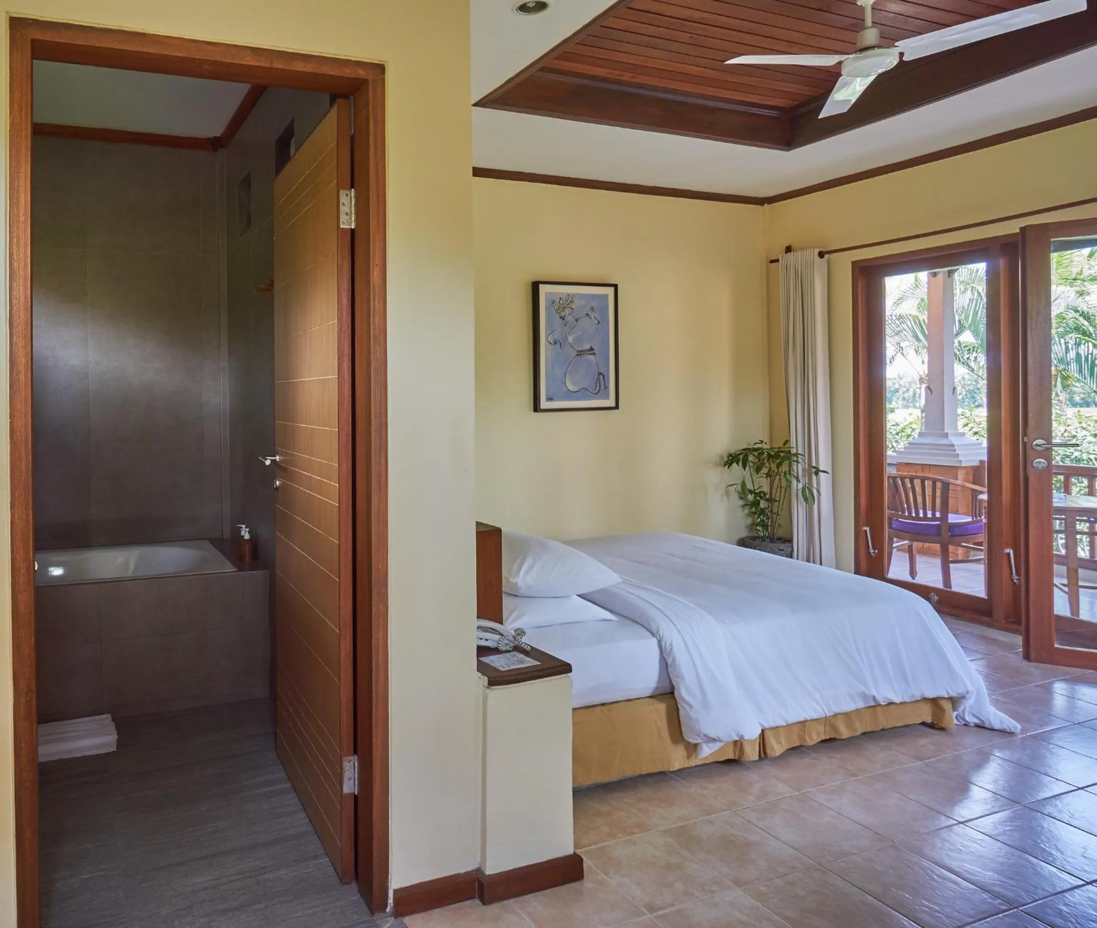 Bed in Tegal Sari Accommodation Ubud