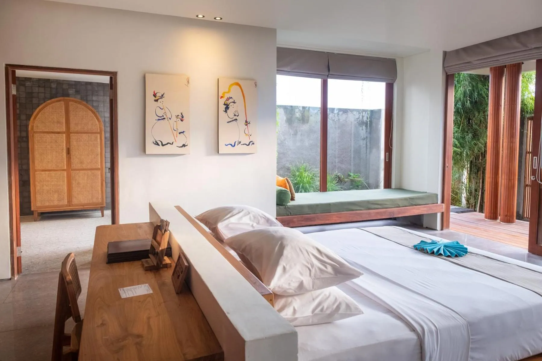 Bed in Tegal Sari Accommodation Ubud