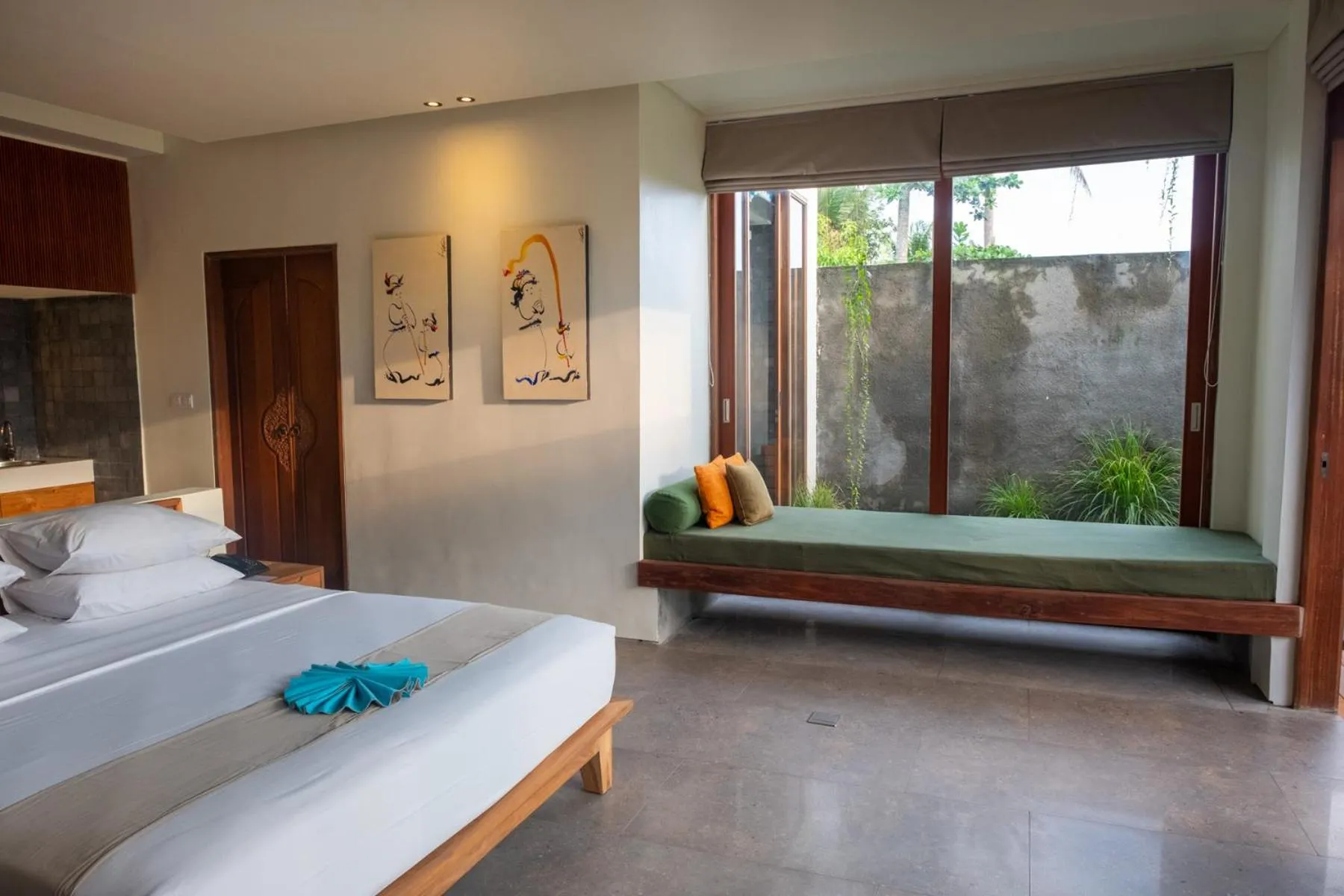 Bed in Tegal Sari Accommodation Ubud