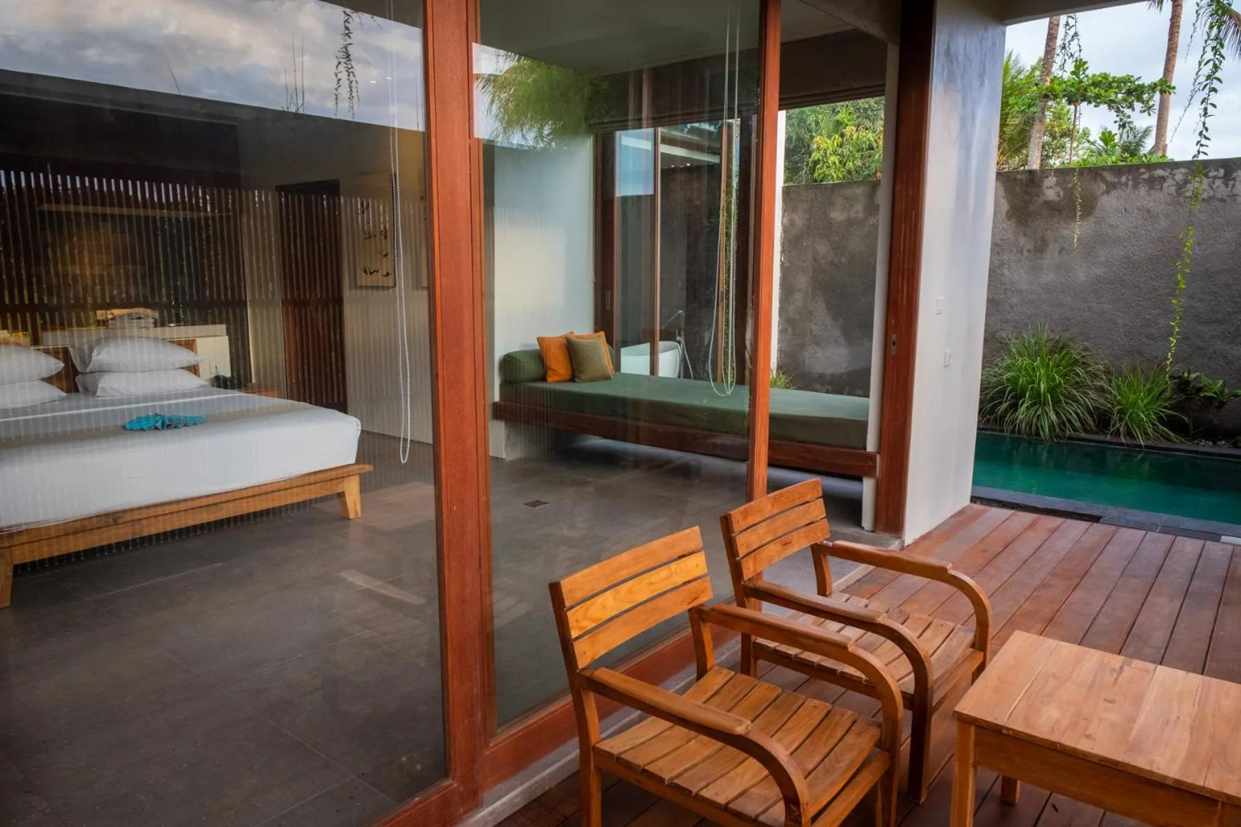 Bed in Tegal Sari Accommodation Ubud