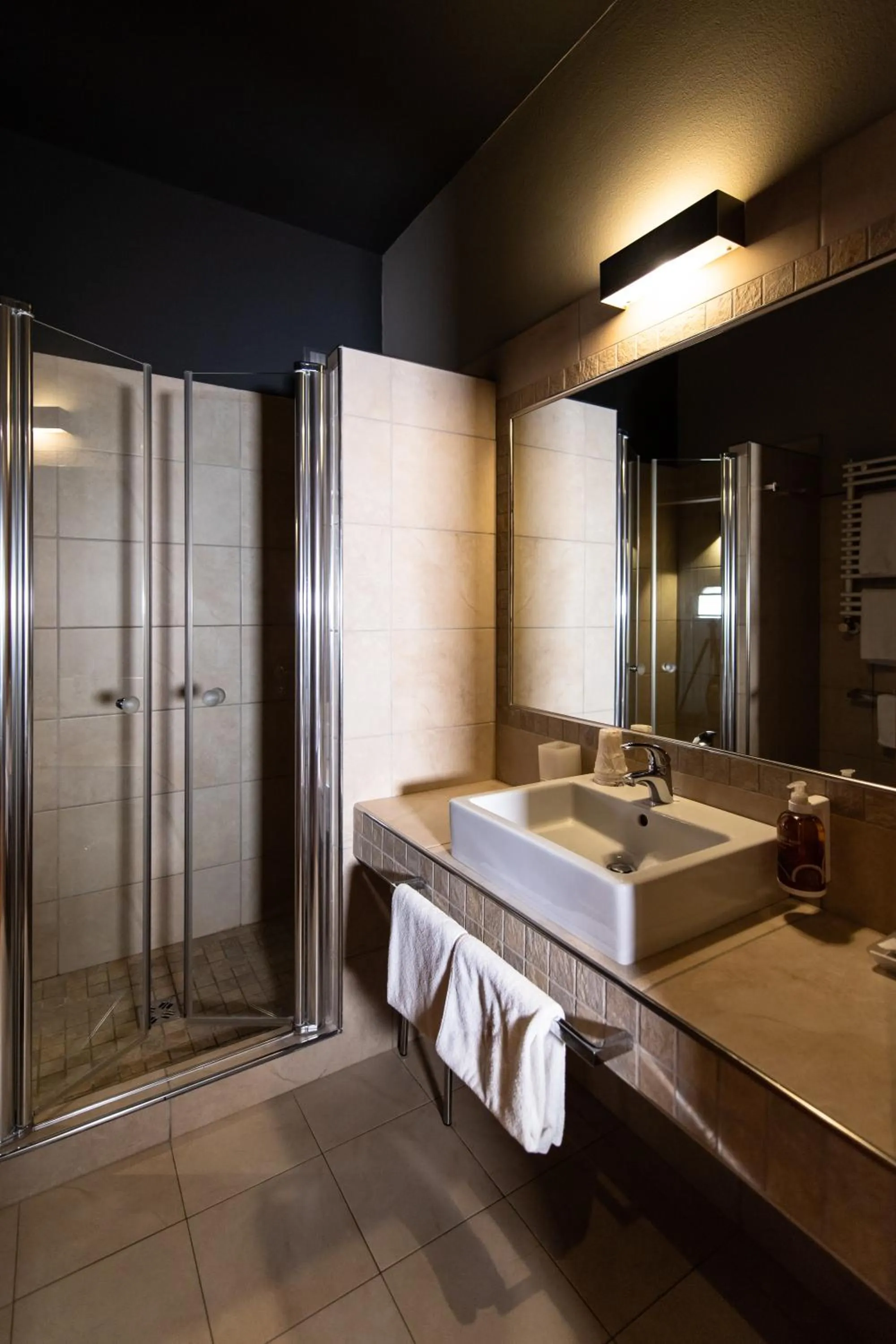 Bathroom, Bed in Sport Hotel S. Vigilio