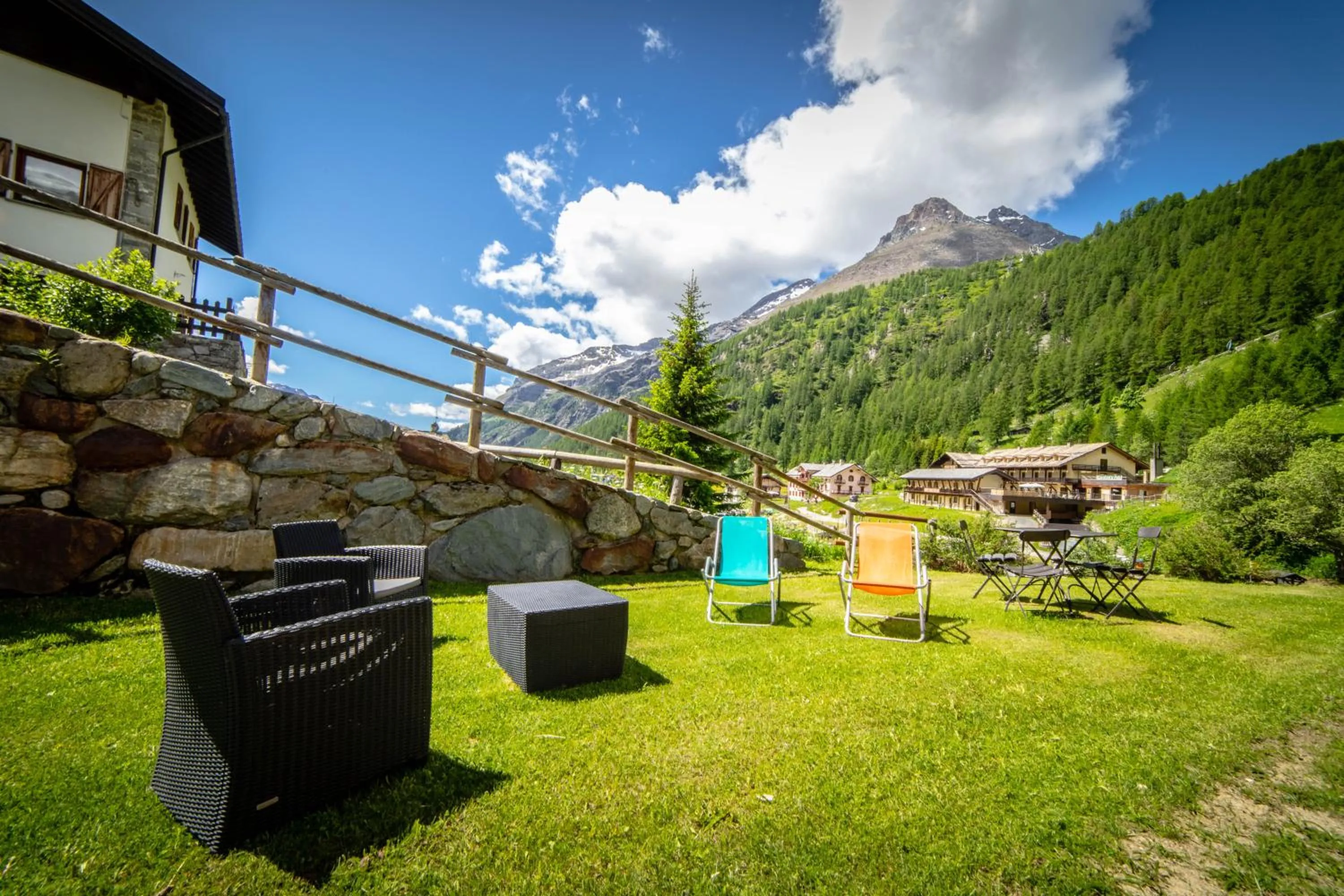 Garden view in Walsertal Residence