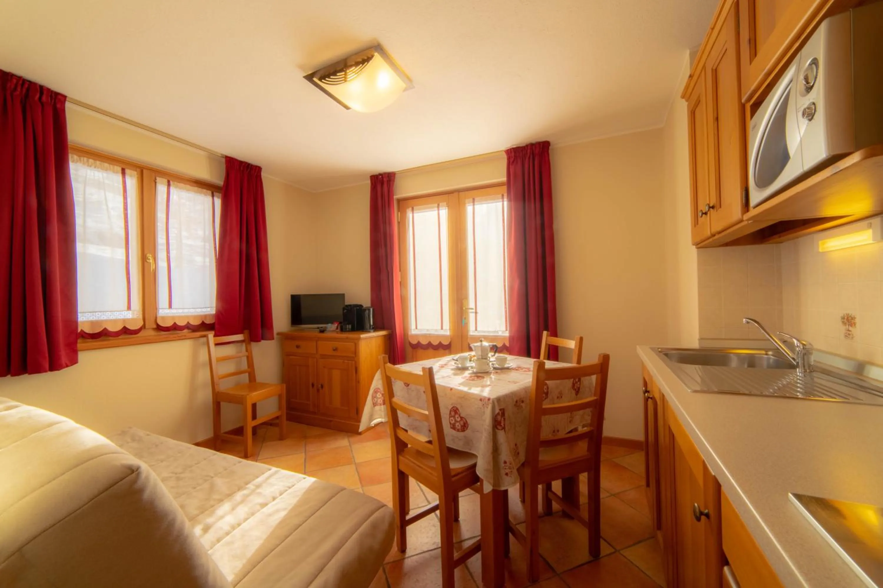 kitchen, Bed in Walsertal Residence