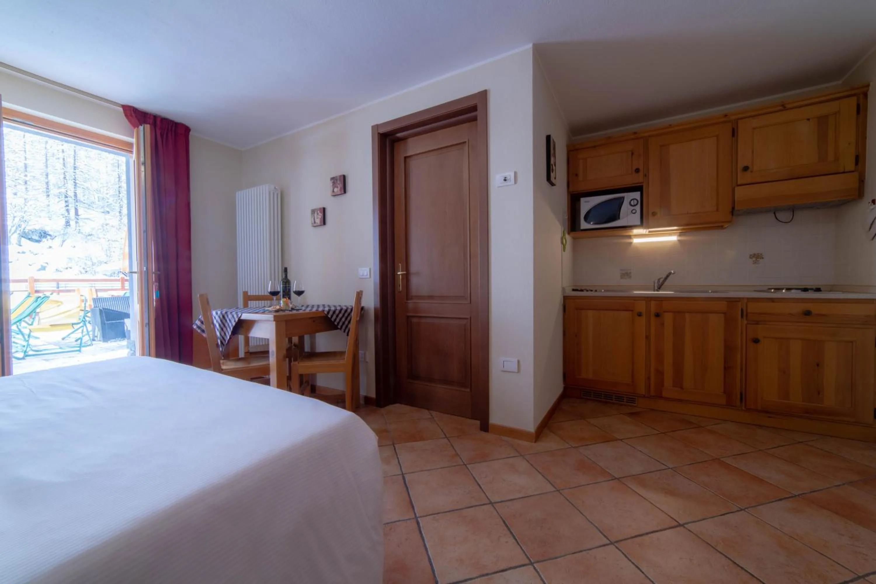 View (from property/room), Bed in Walsertal Residence