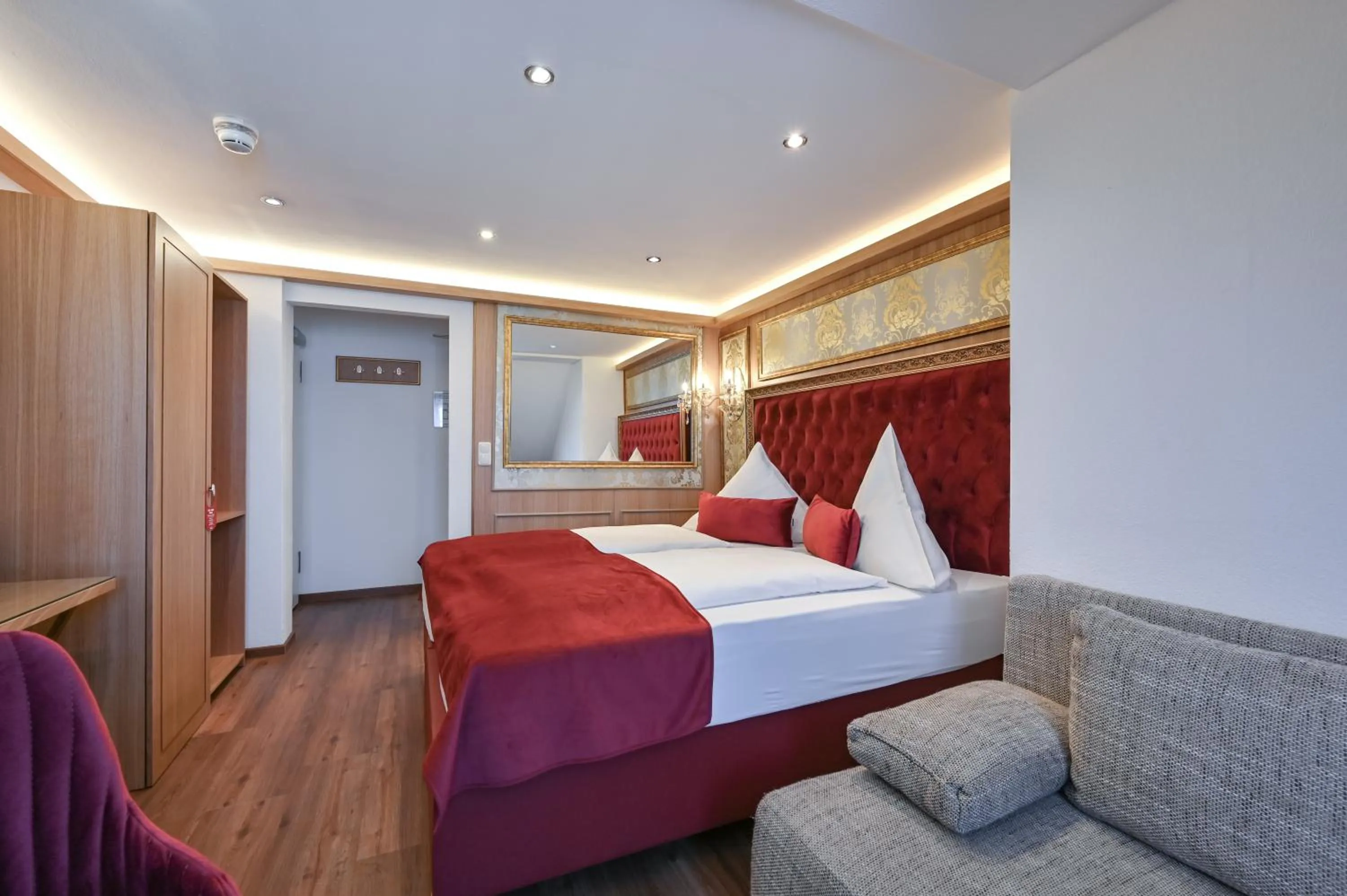 Bed in Hotel Ludwigs