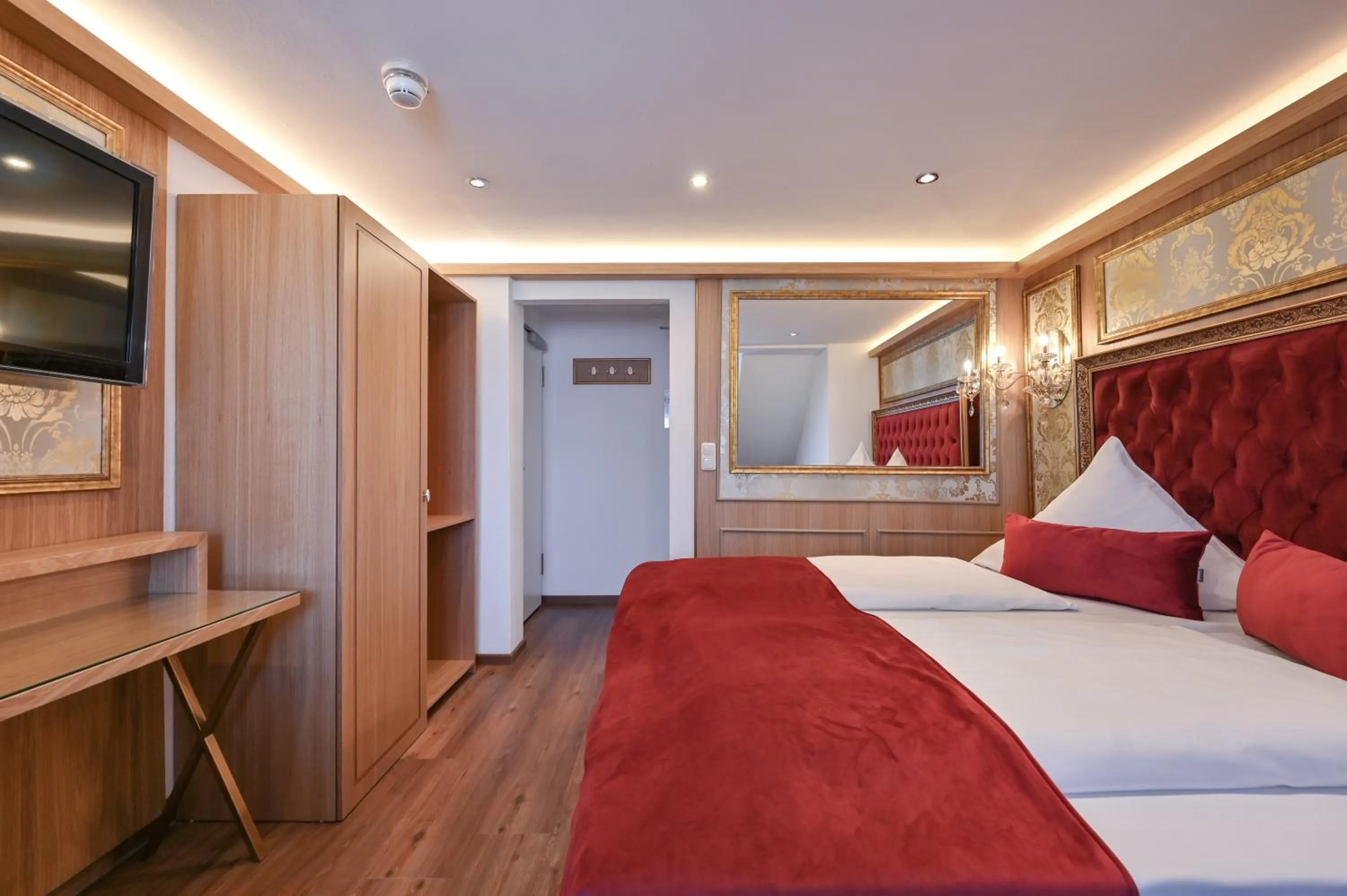 Bed in Hotel Ludwigs