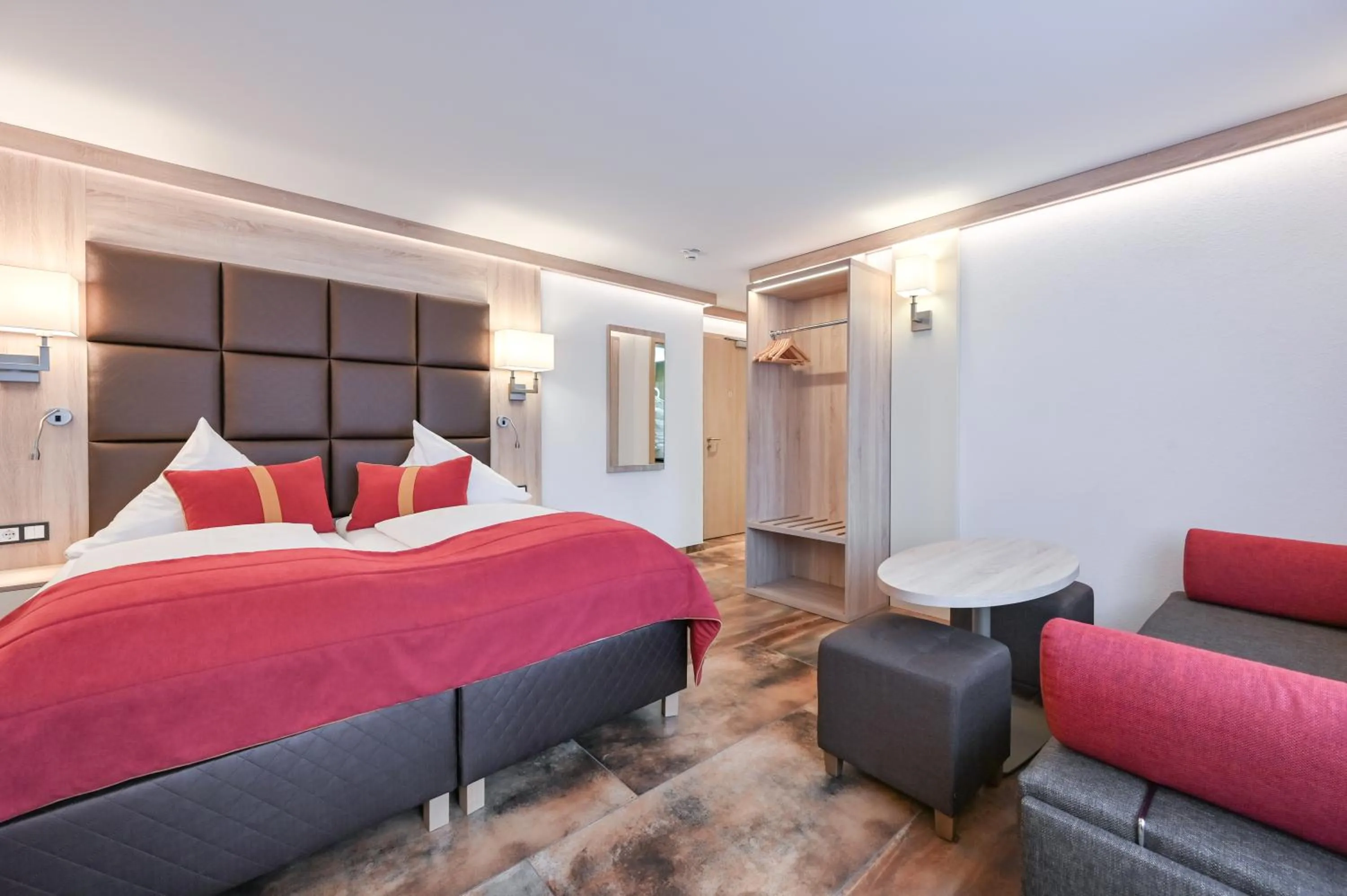 Bed in Hotel Ludwigs