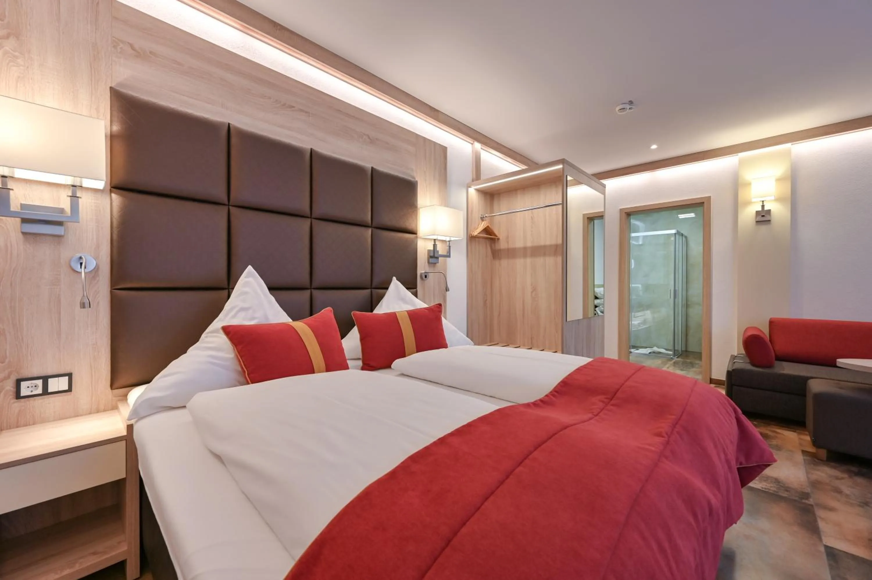 Bed in Hotel Ludwigs