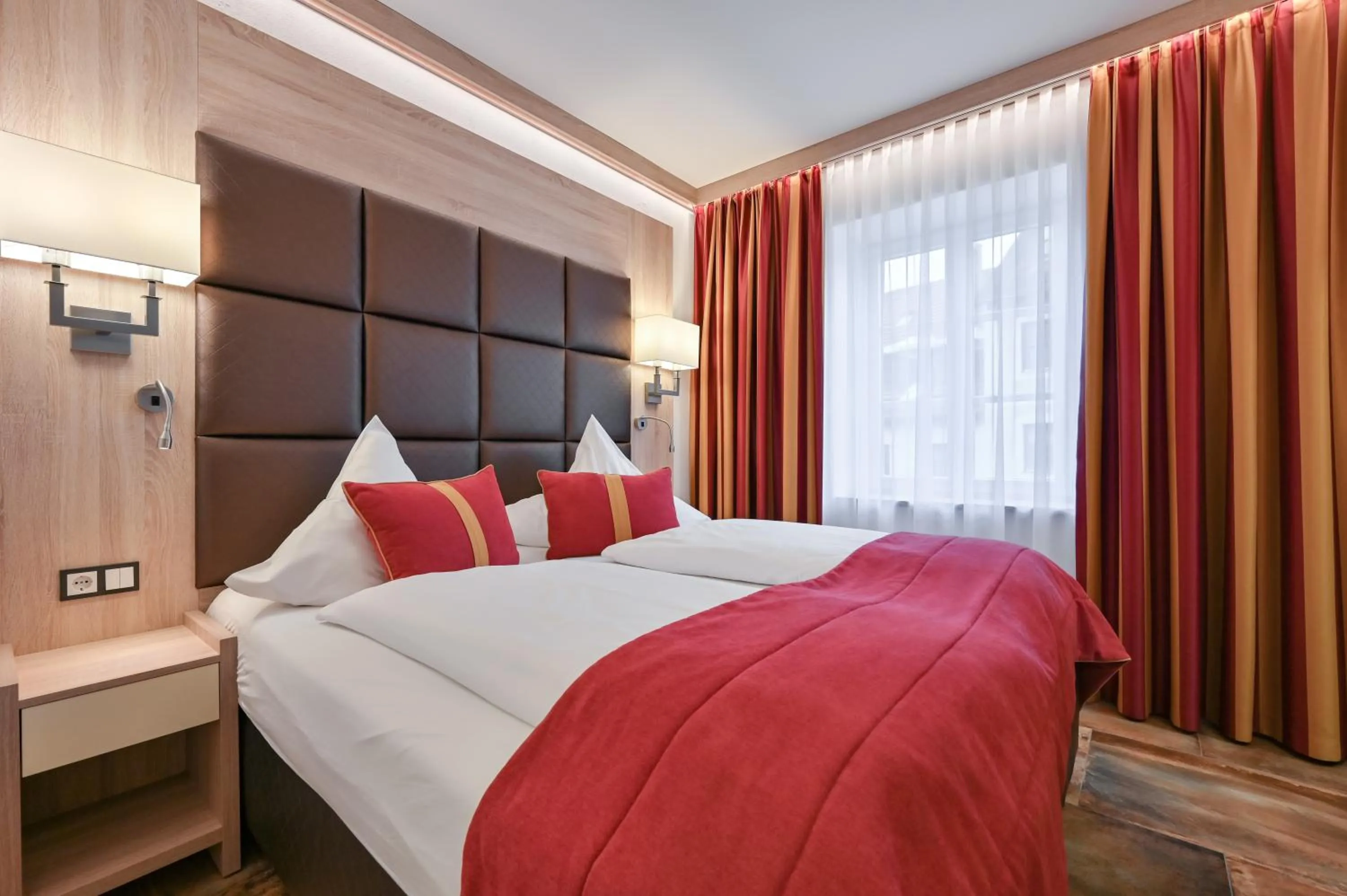 Bed in Hotel Ludwigs