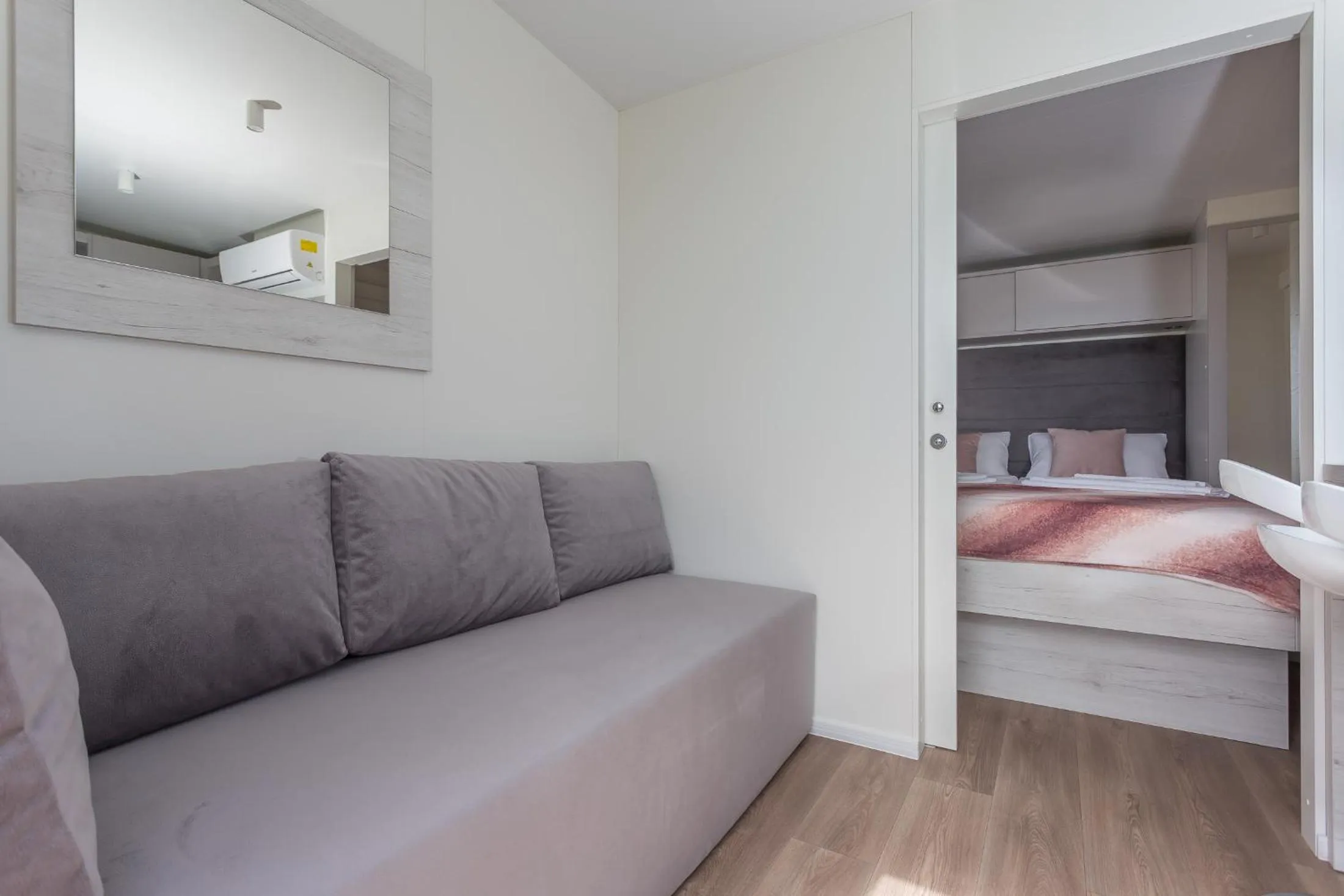 Living room, Bed in Camp Vransko lake - Mobile homes