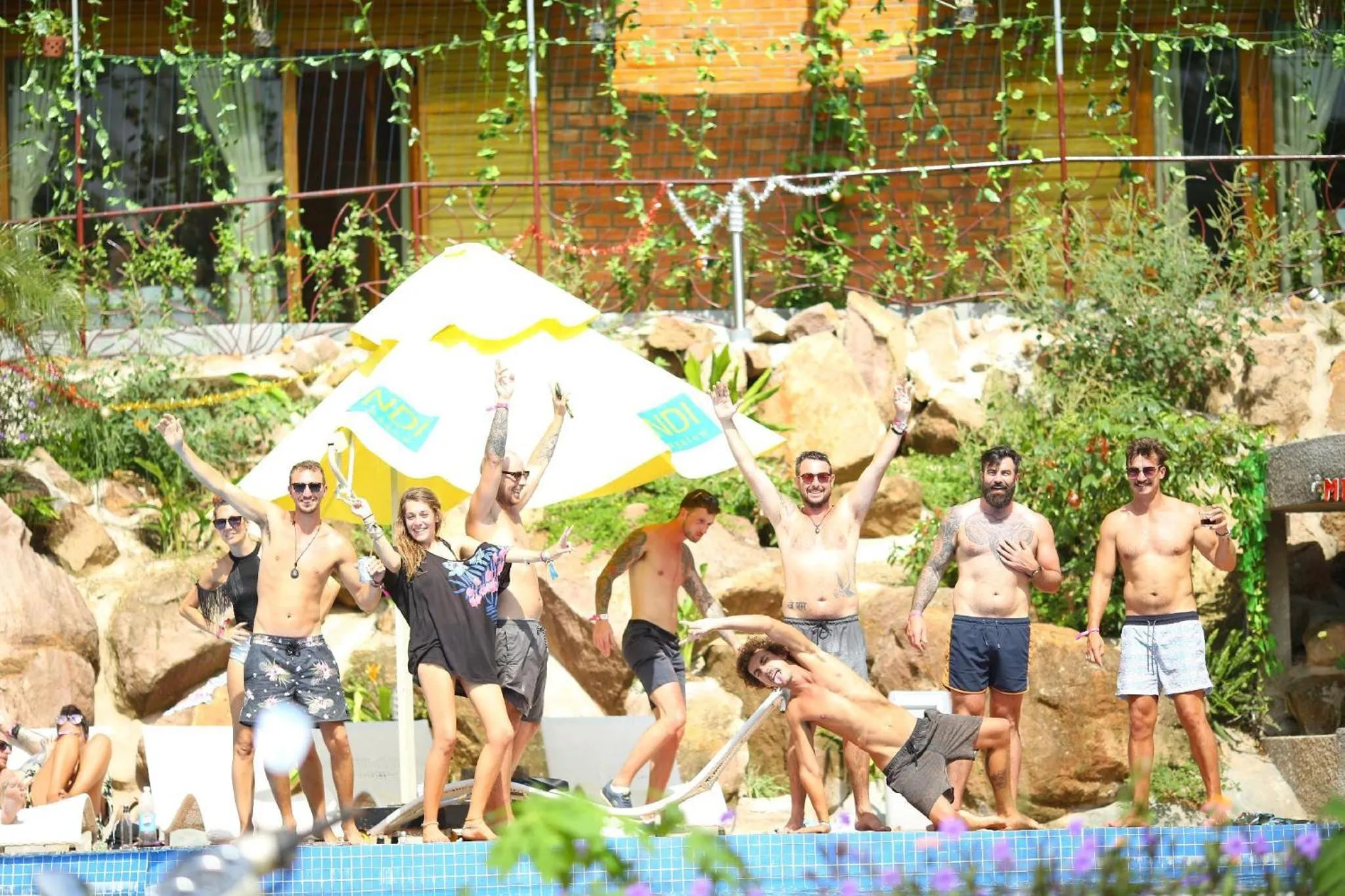 group of guests in Dendi Resort Phu Quoc
