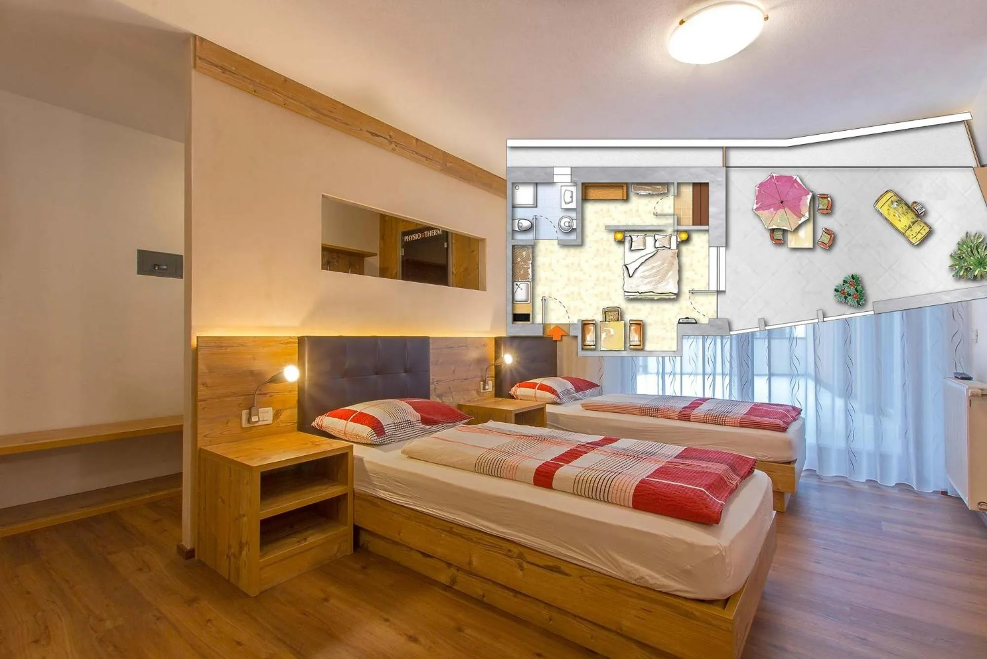 Photo of the whole room, Bed in Residence Araldina