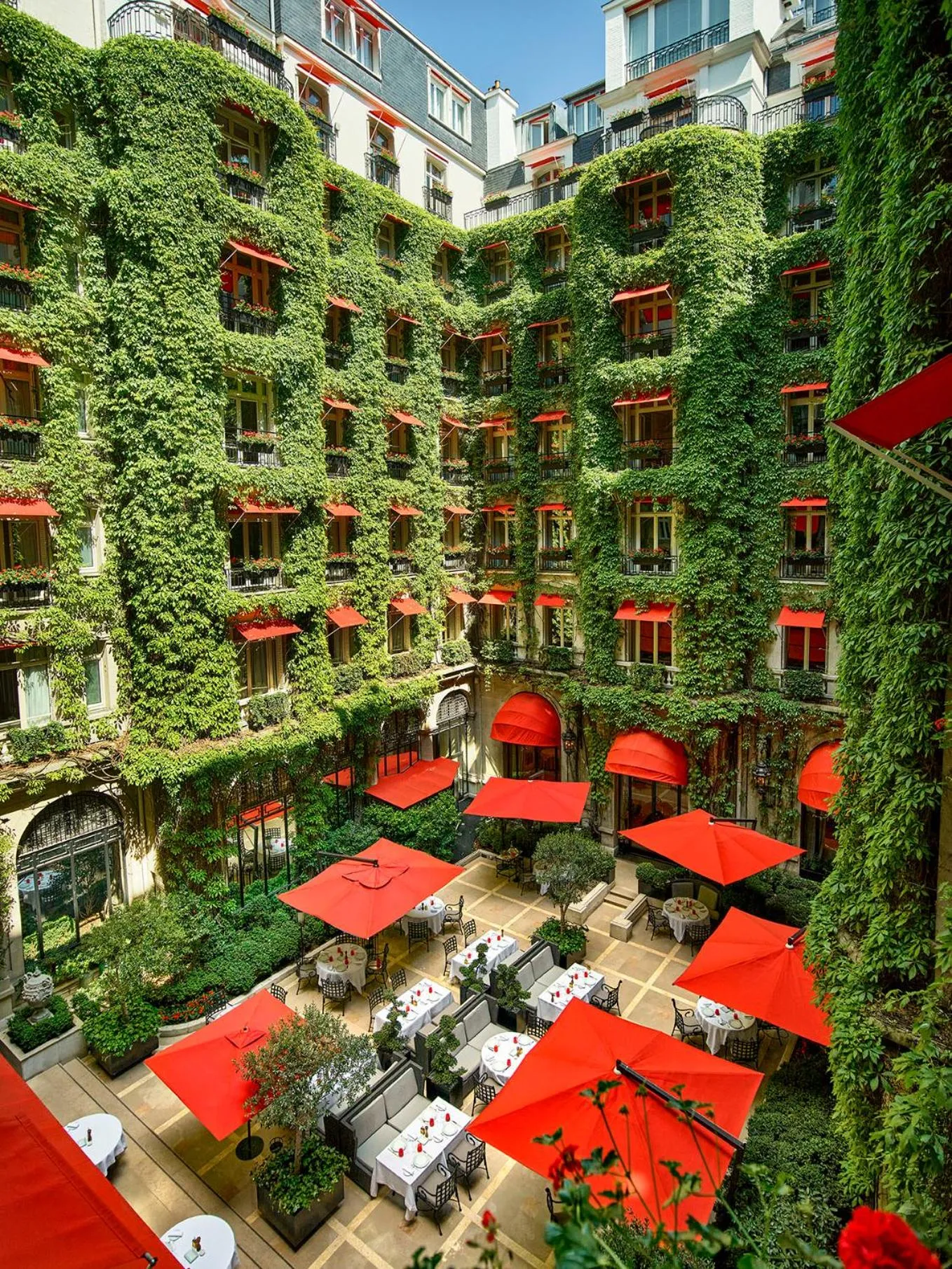 Garden view in Hôtel Plaza Athénée - Dorchester Collection