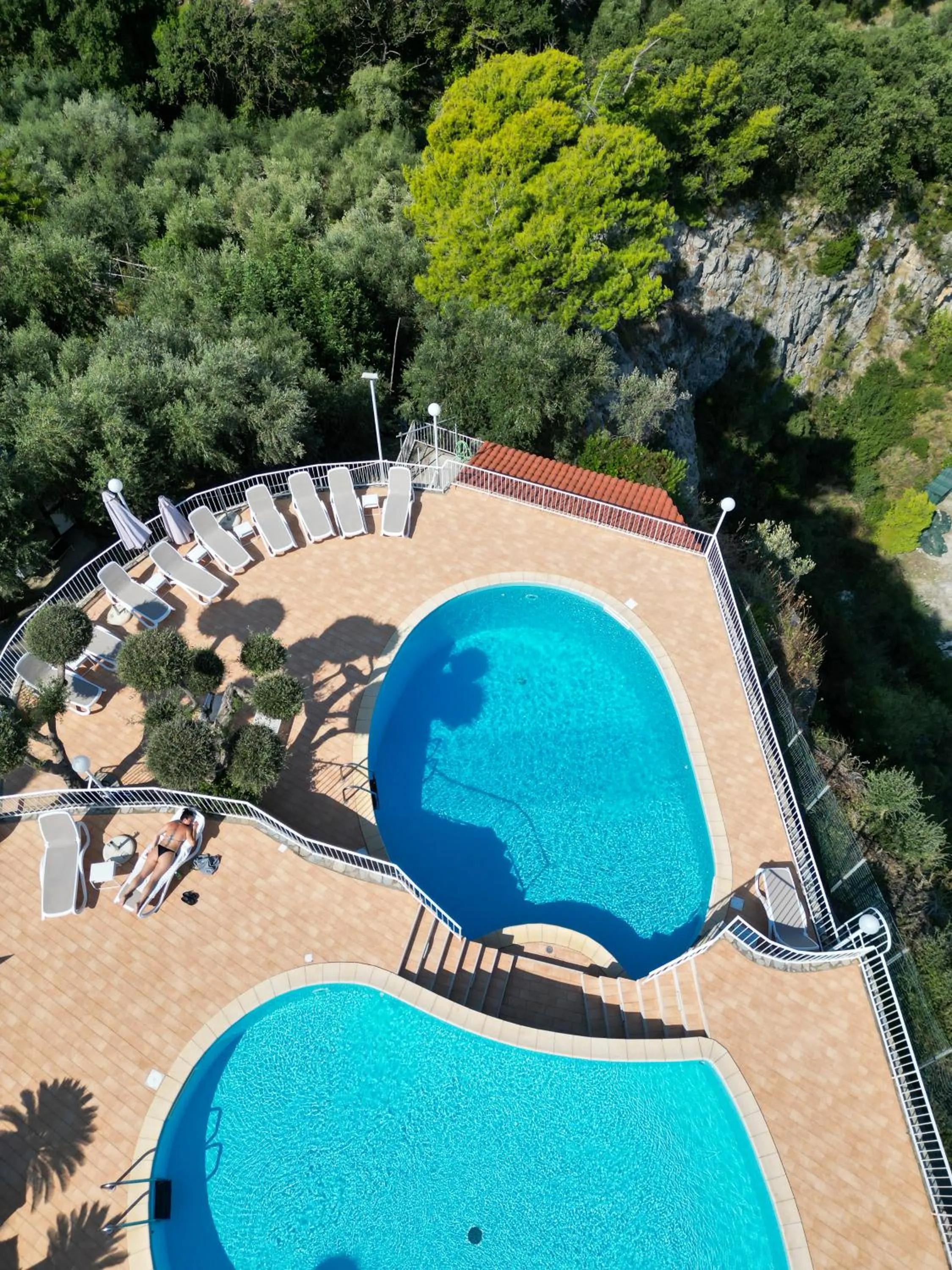 Pool view in Villaggio Villa Lubrense