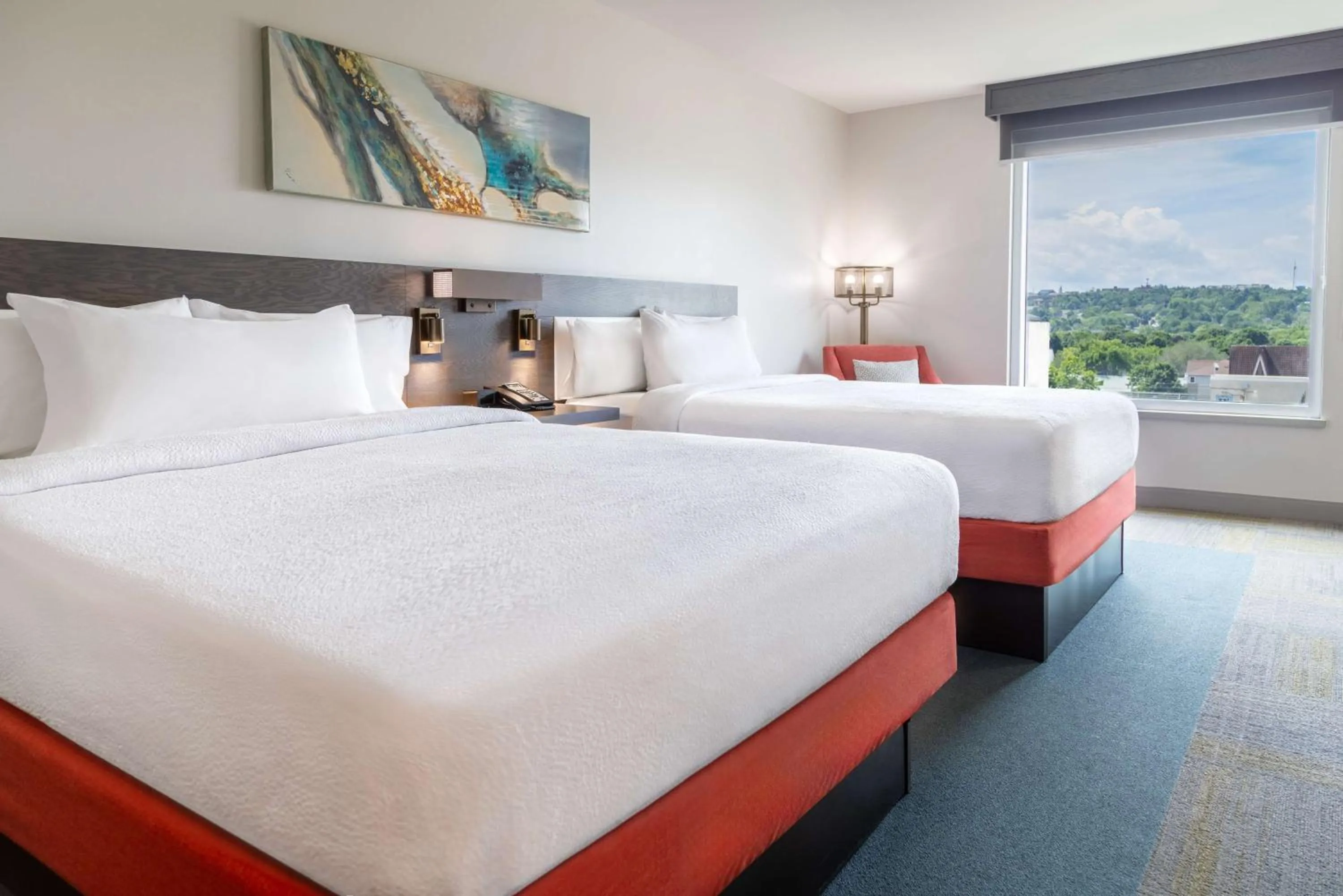 Bed in Hilton Garden Inn Fredericton