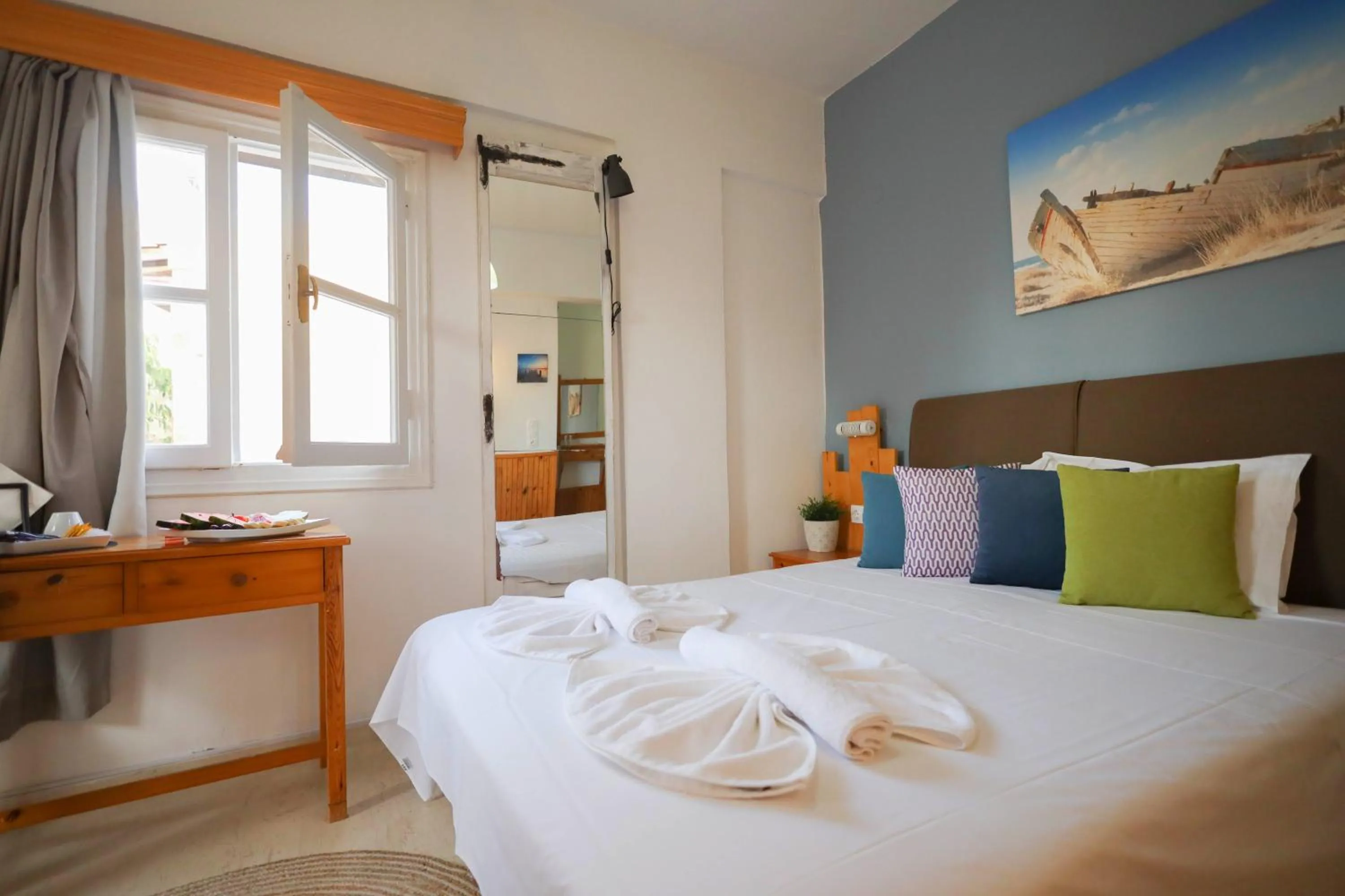 Bed in Malia Boutique Studios