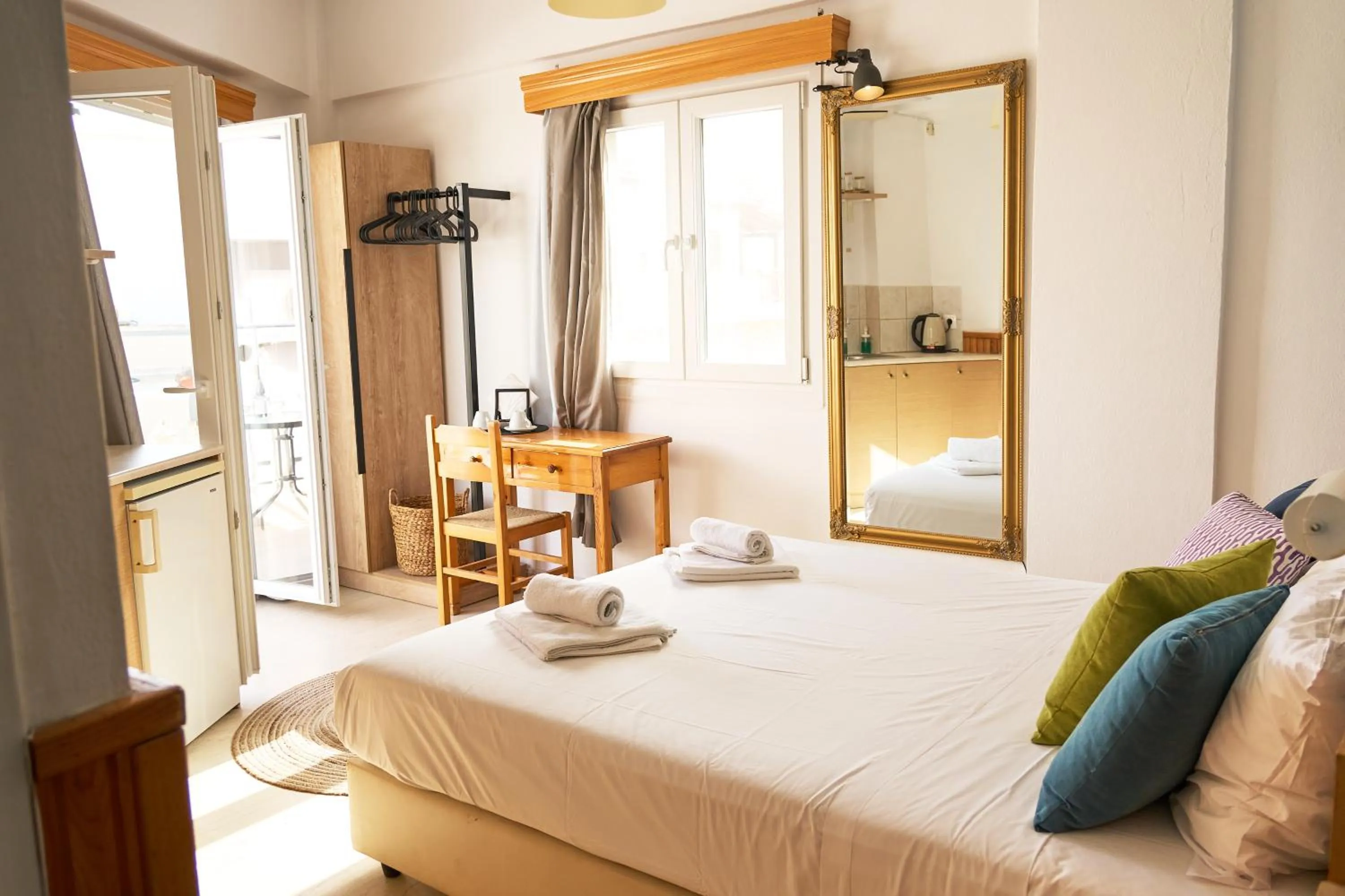 Bed in Malia Boutique Studios