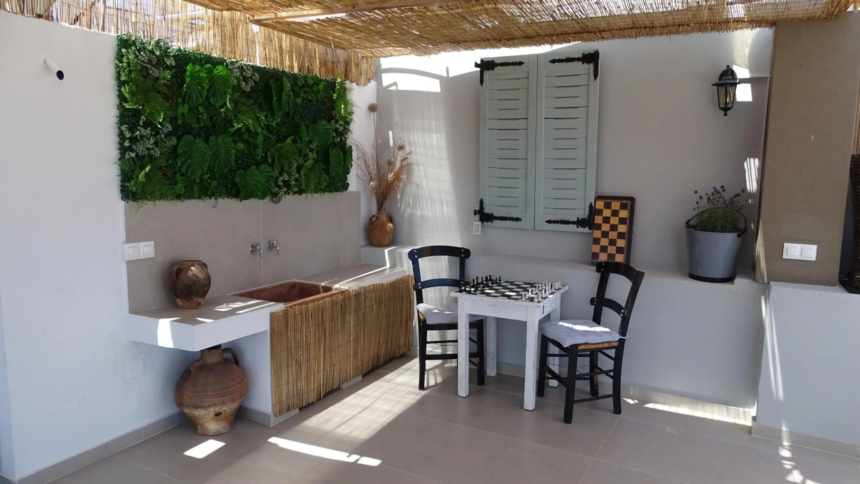 Patio in Malia Boutique Studios