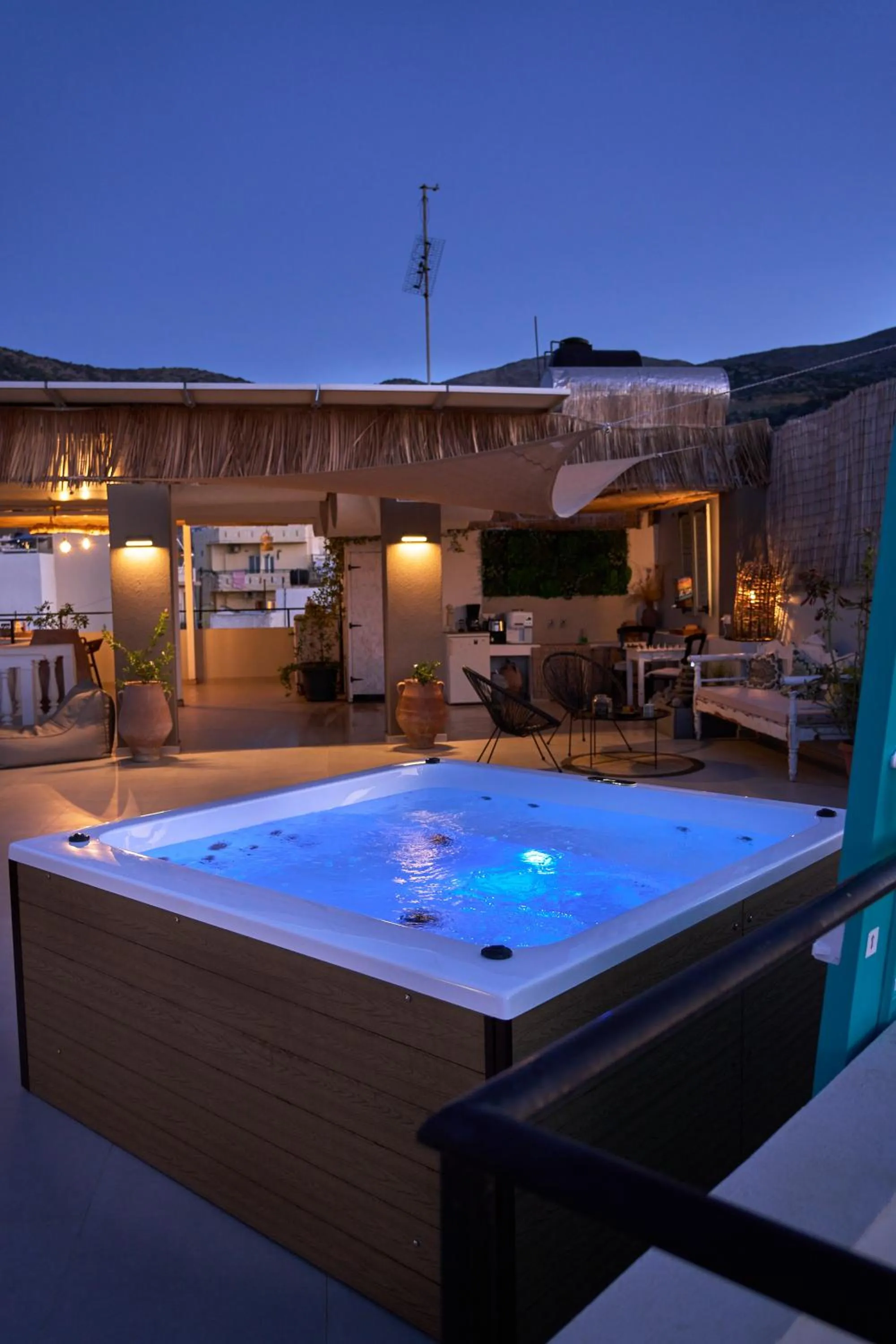 Hot Tub in Malia Boutique Studios