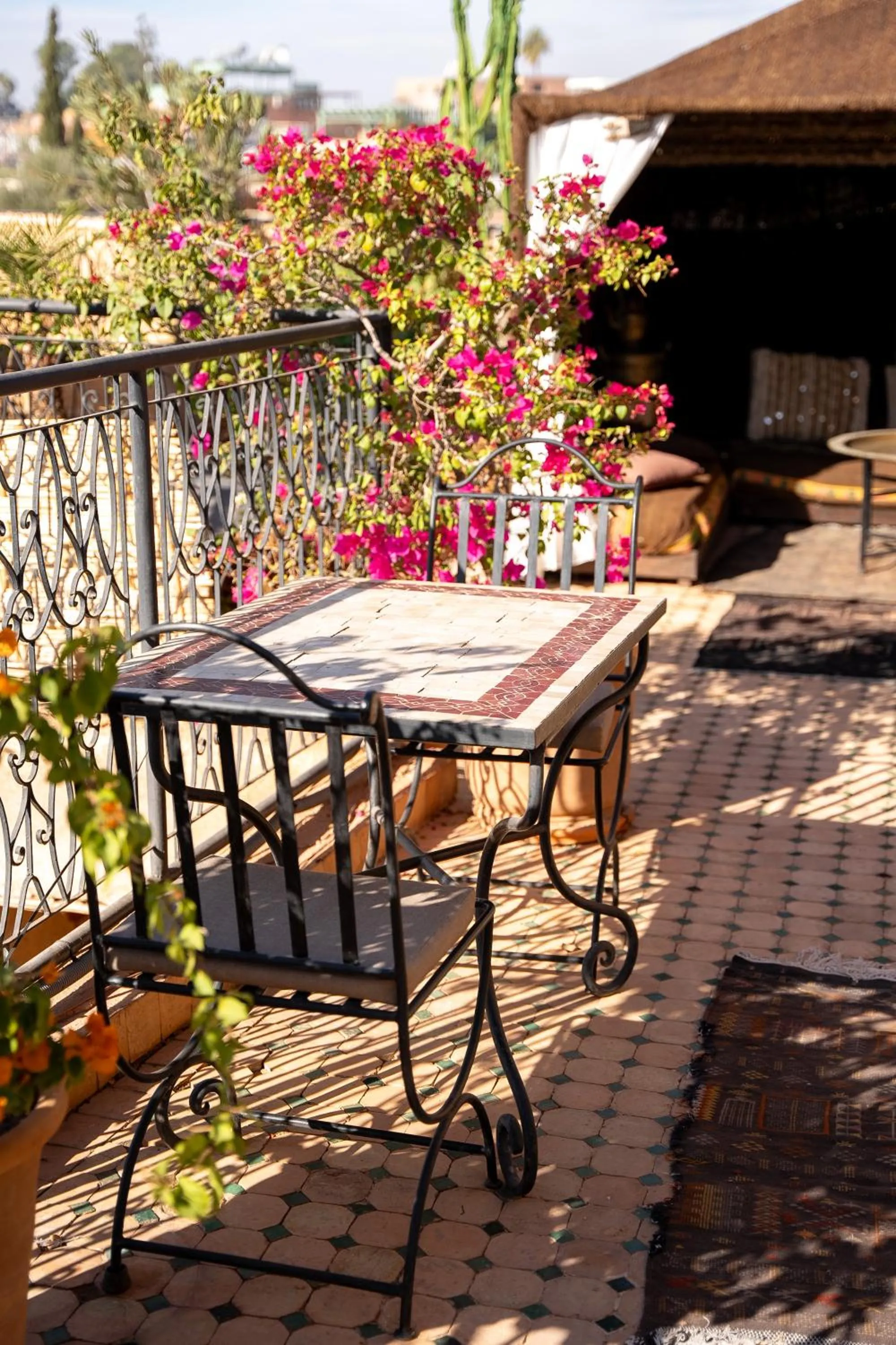Garden view in Riad Maud