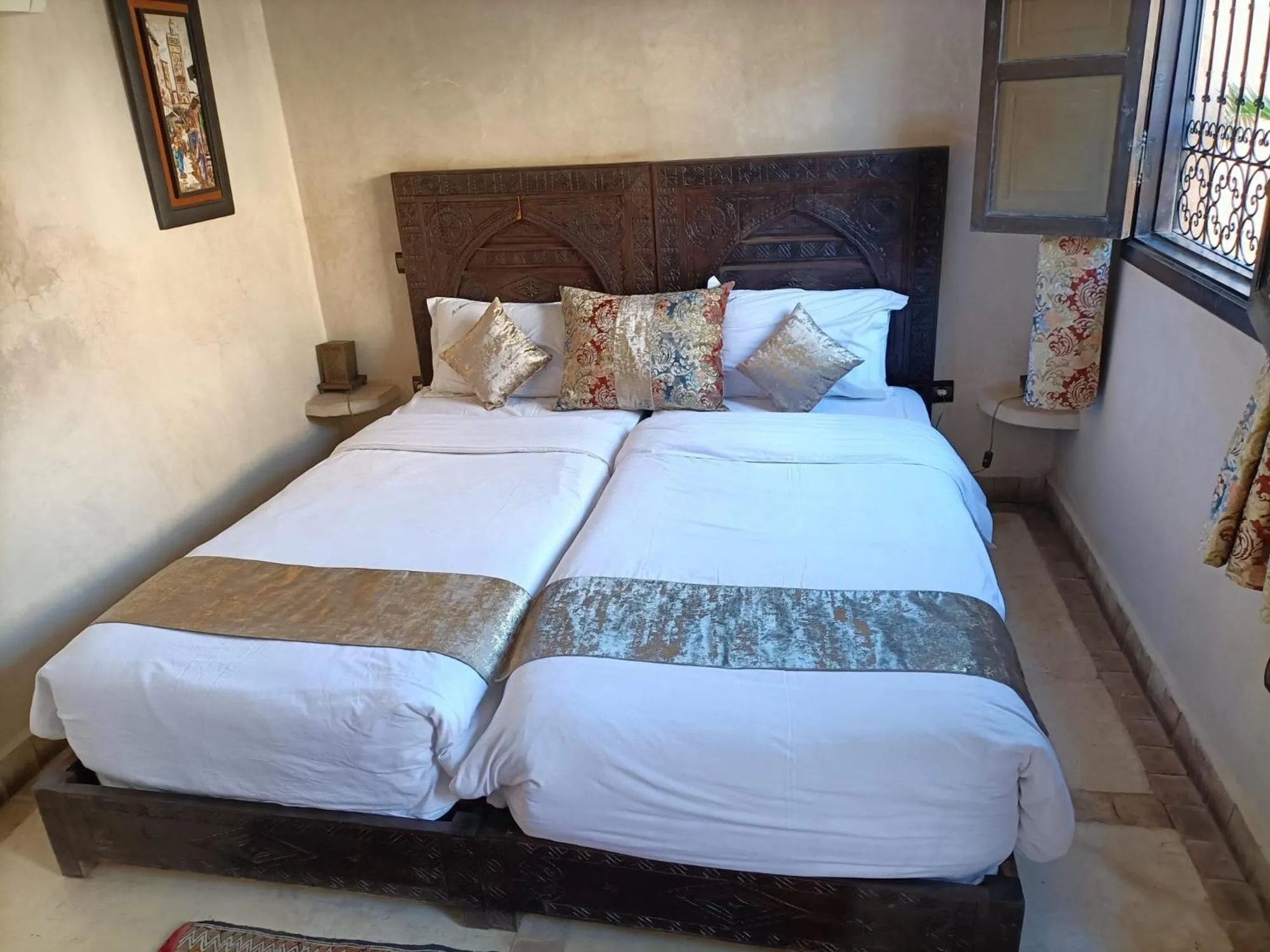 Bed in Riad Maud
