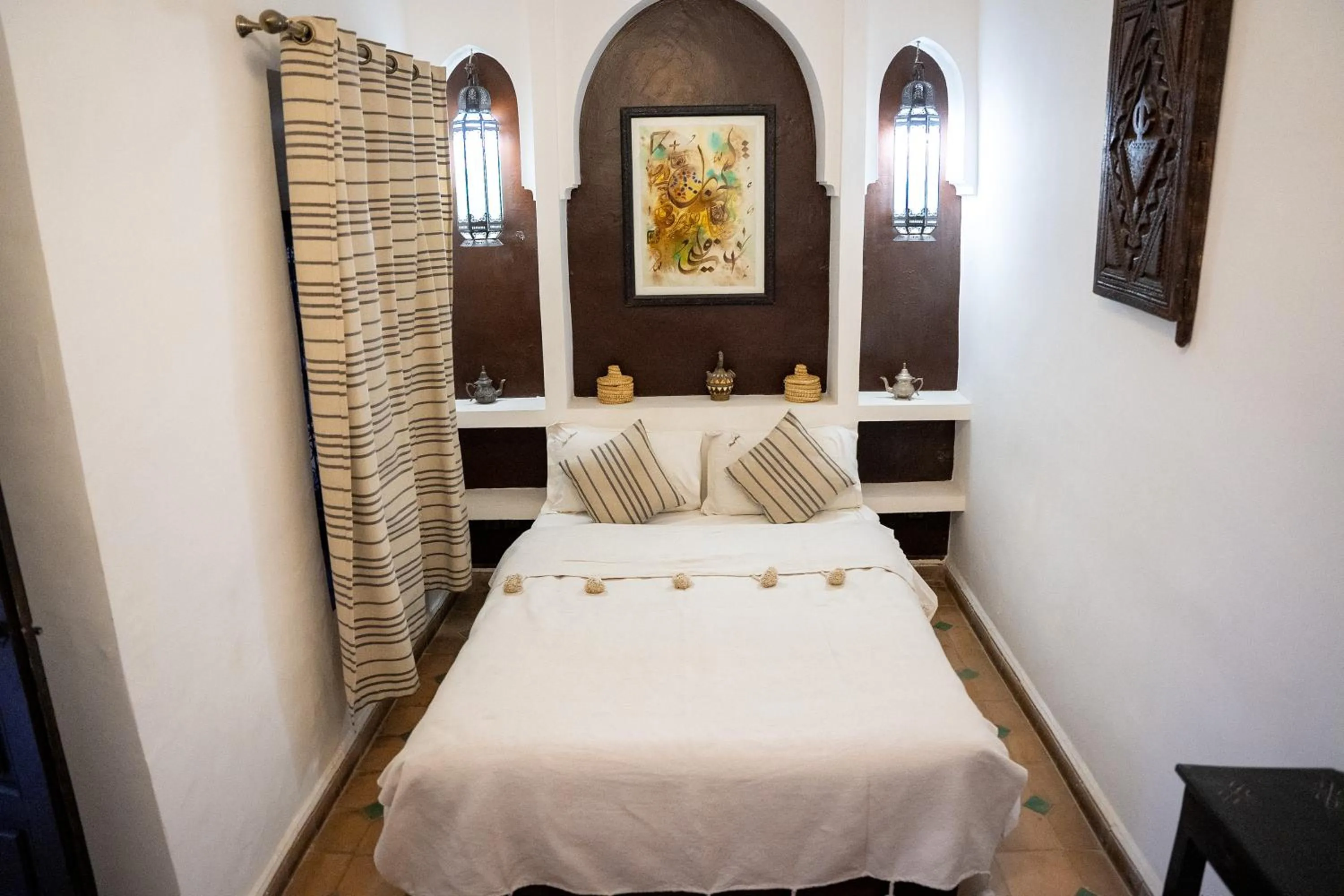 Bed in Riad Maud