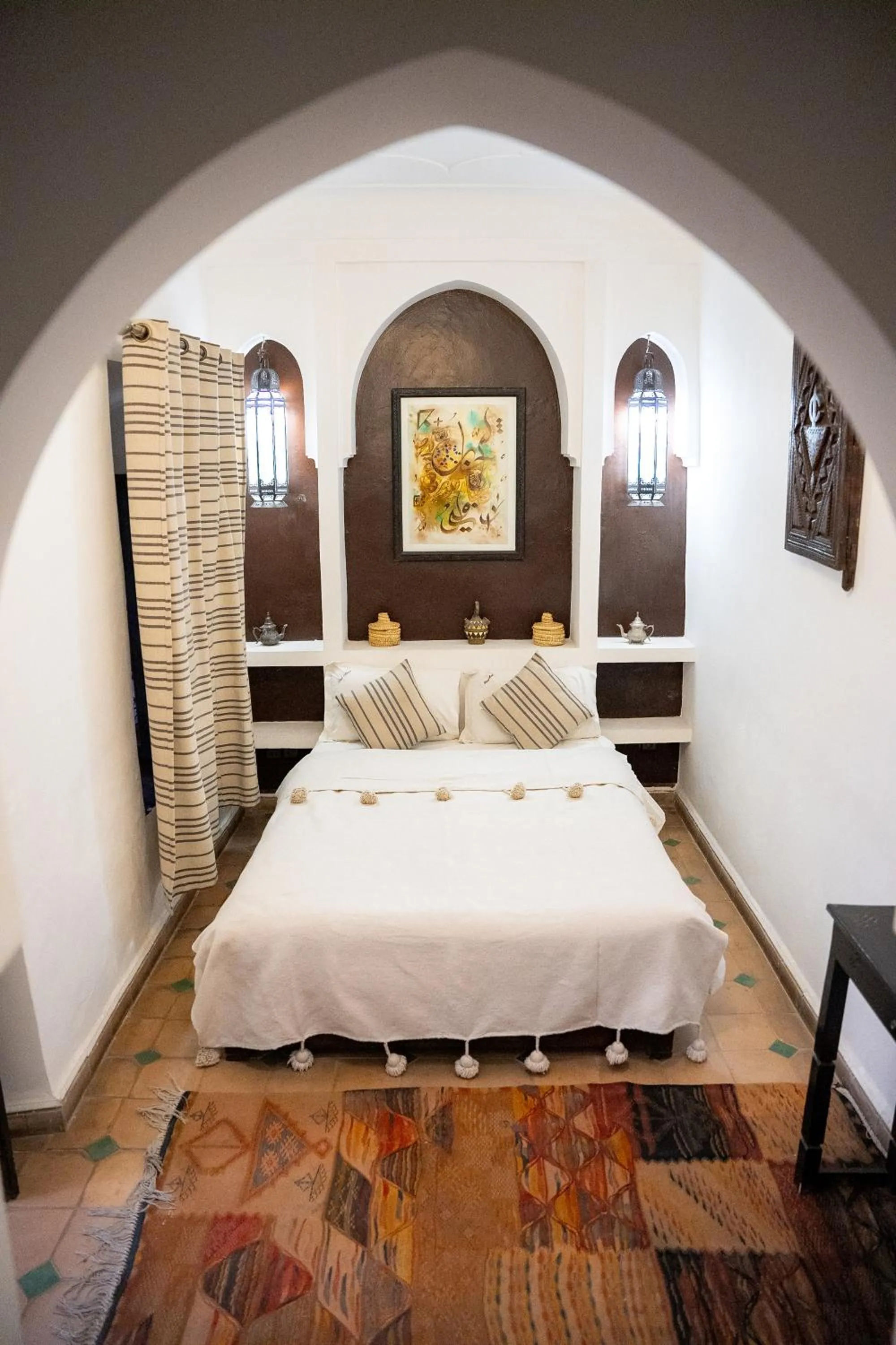 Bed in Riad Maud