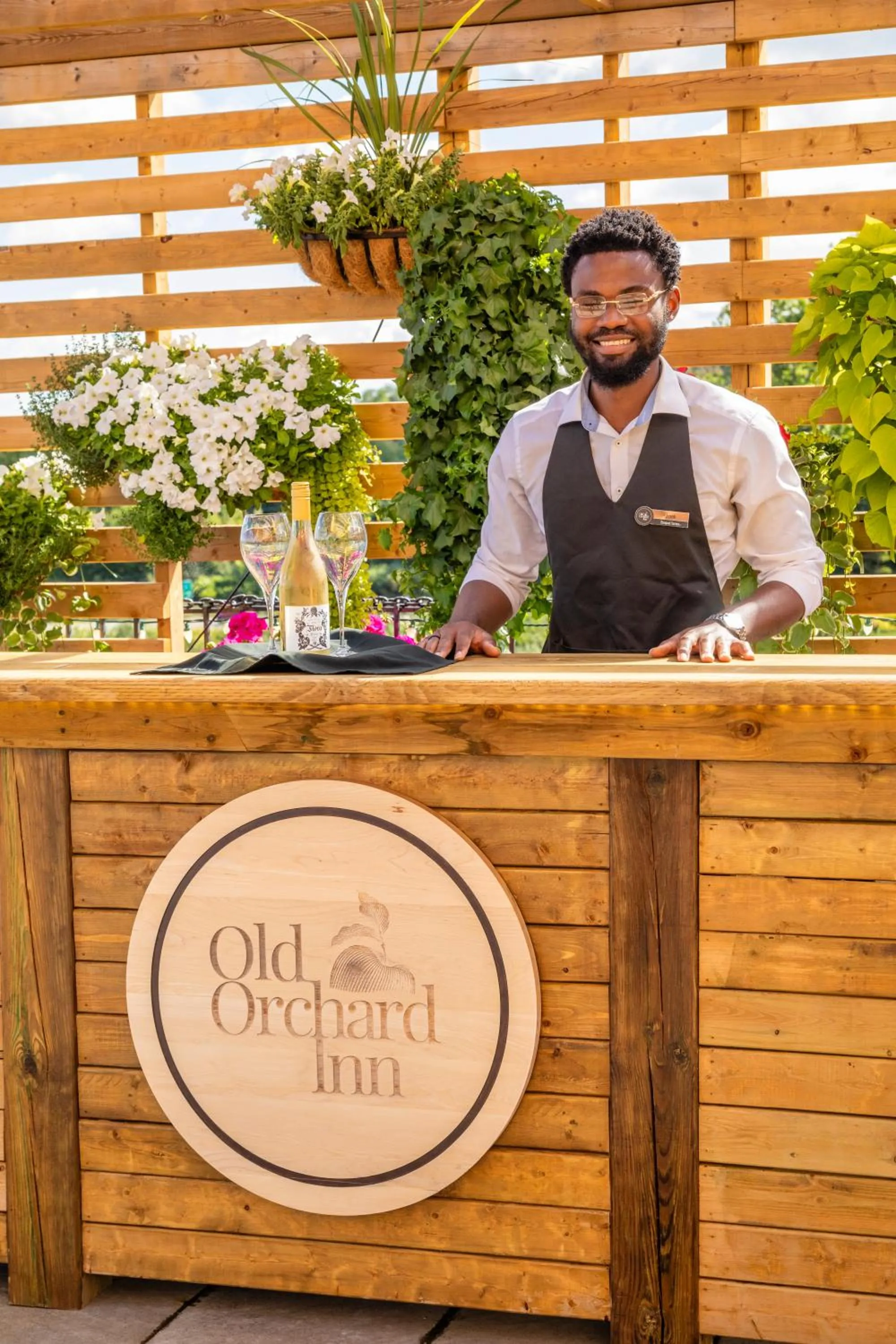 Patio in Old Orchard Inn