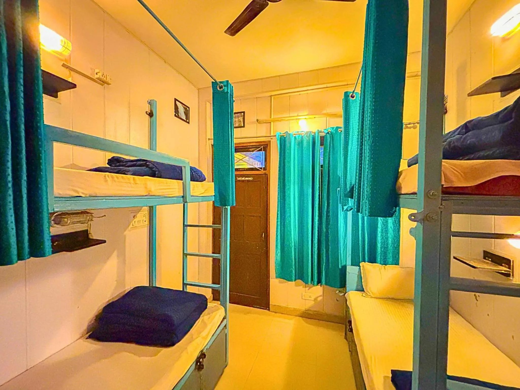 Bed in Skyard Hostel Rishikesh Laxman Jhula