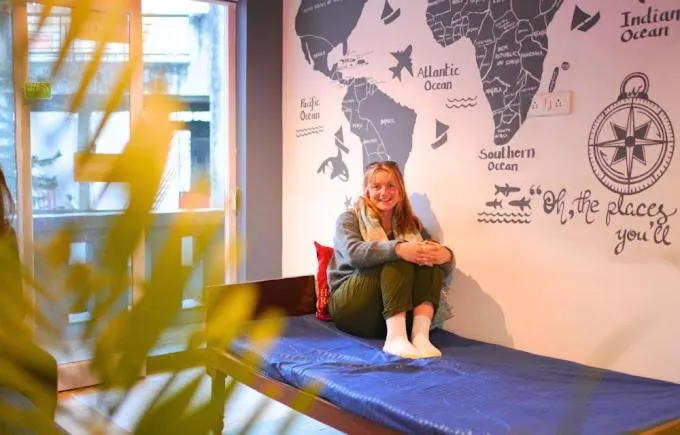 People in Skyard Hostel Rishikesh Laxman Jhula