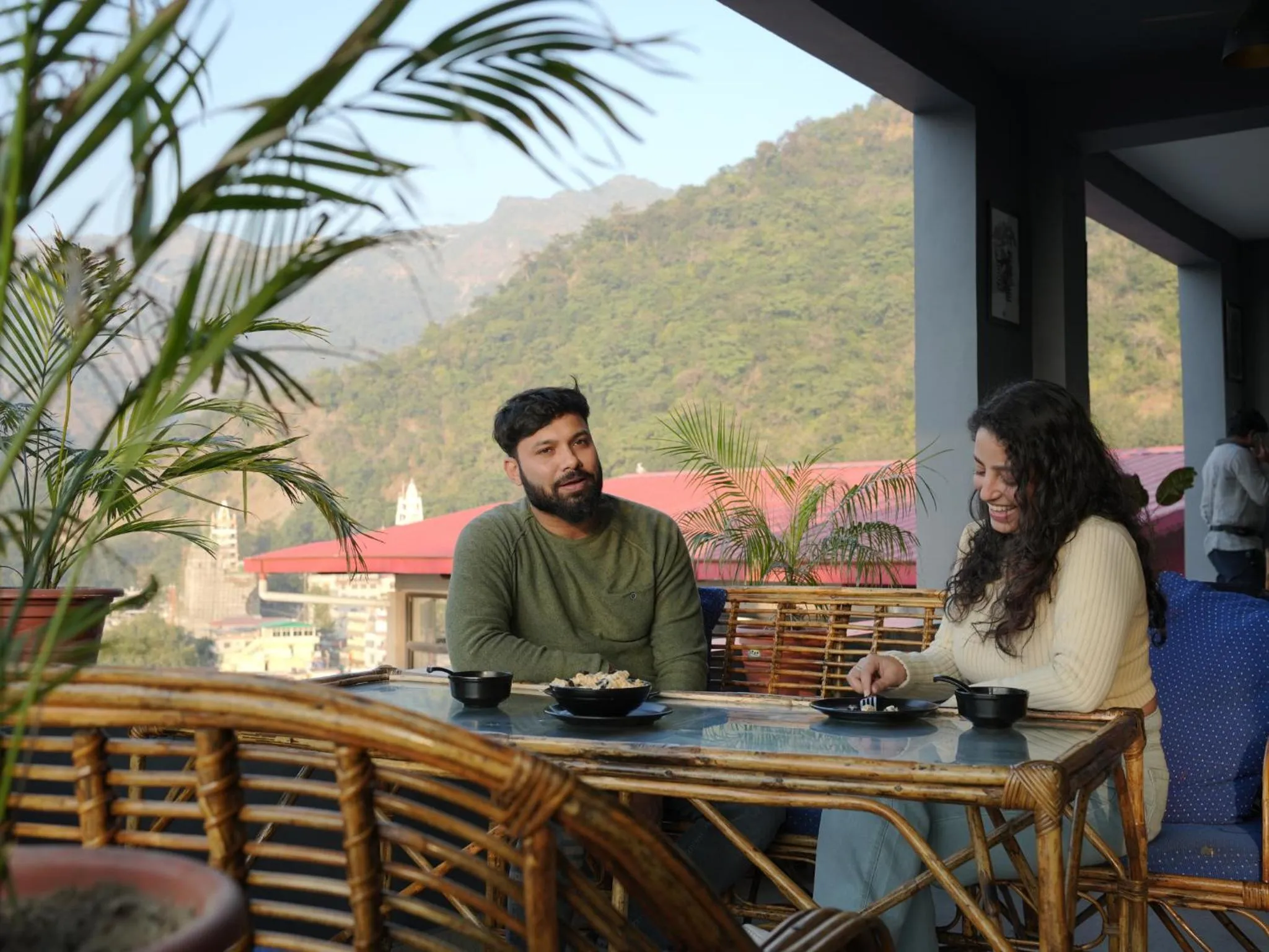 Restaurant/places to eat in Skyard Hostel Rishikesh Laxman Jhula