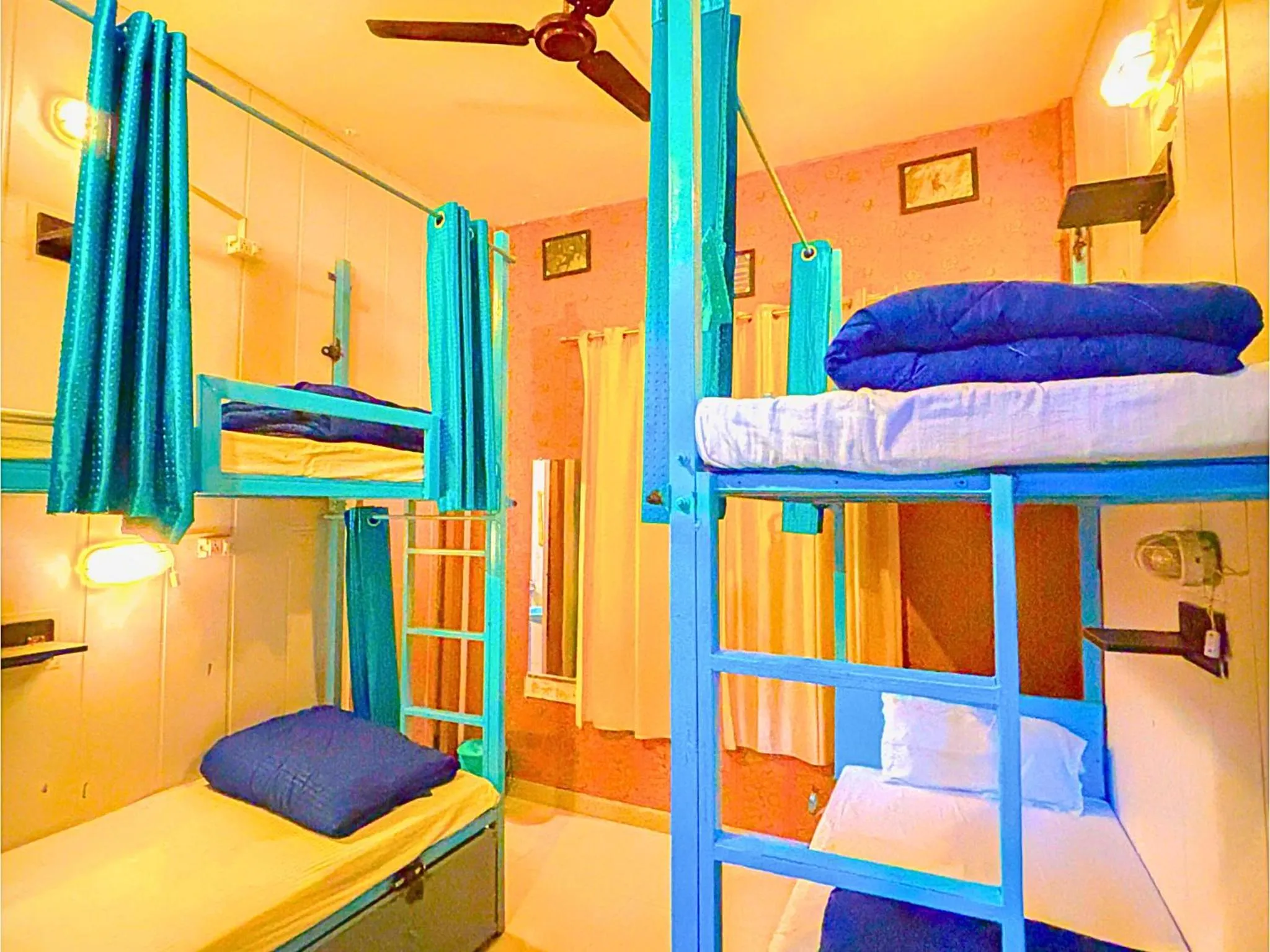 Bed in Skyard Hostel Rishikesh Laxman Jhula