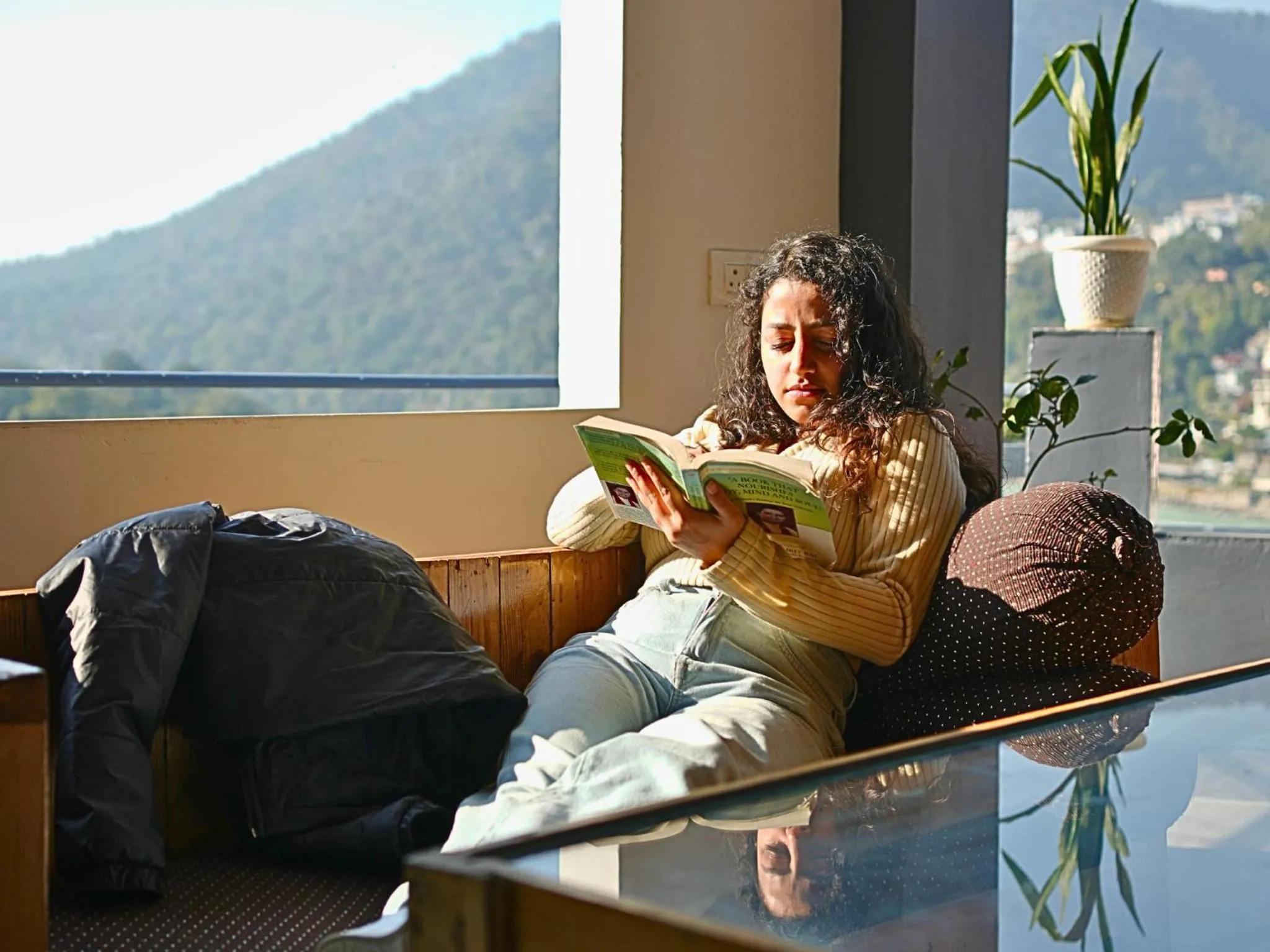 Natural landscape in Skyard Hostel Rishikesh Laxman Jhula