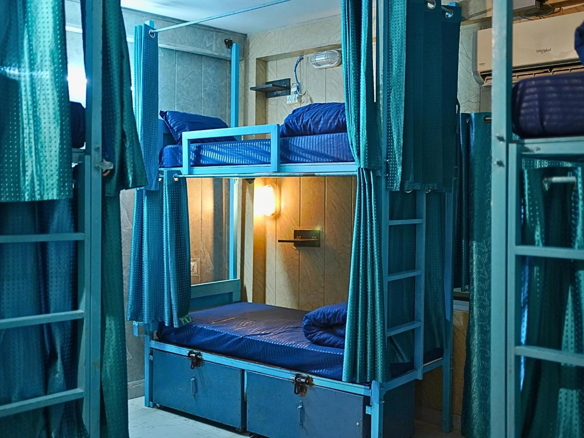 Bed in Skyard Hostel Rishikesh Laxman Jhula