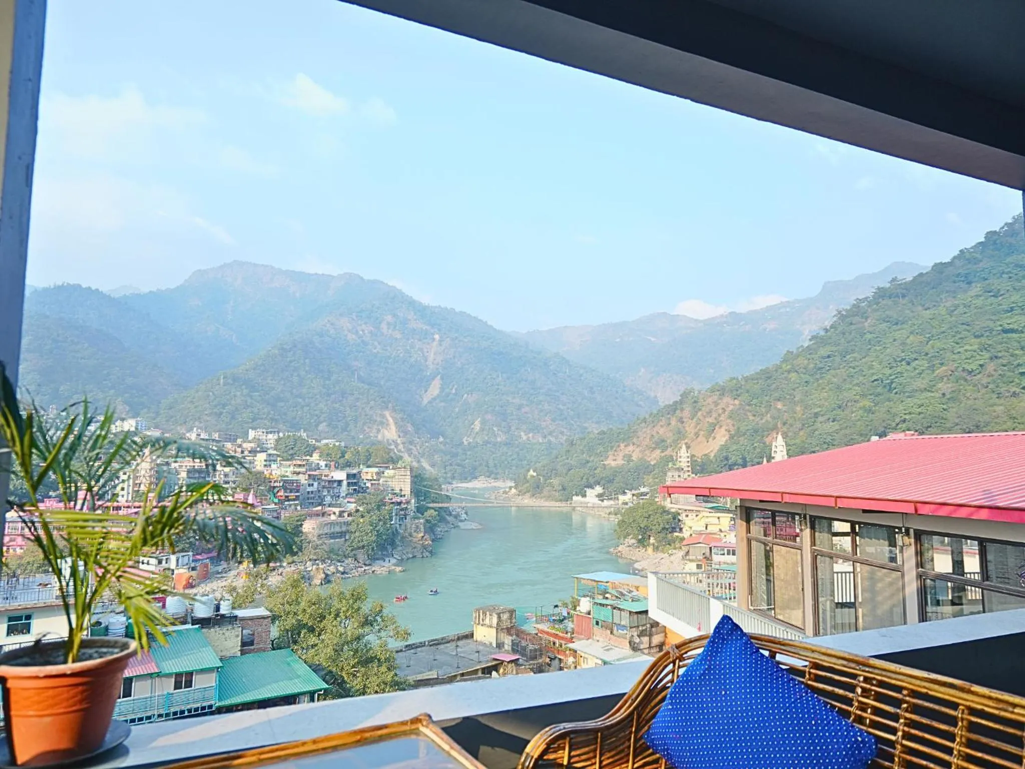 Nearby landmark in Skyard Hostel Rishikesh Laxman Jhula