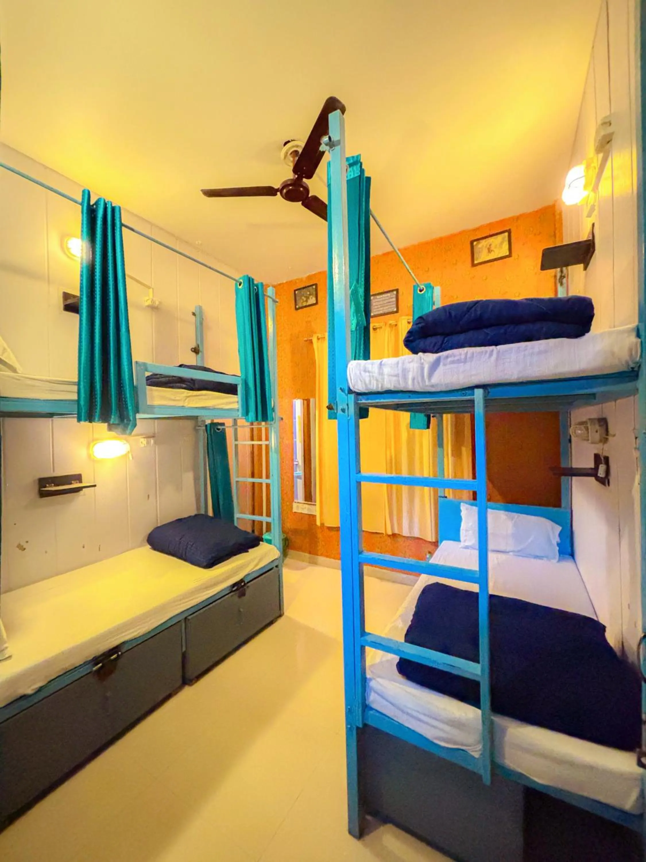 Bed in Skyard Hostel Rishikesh Laxman Jhula