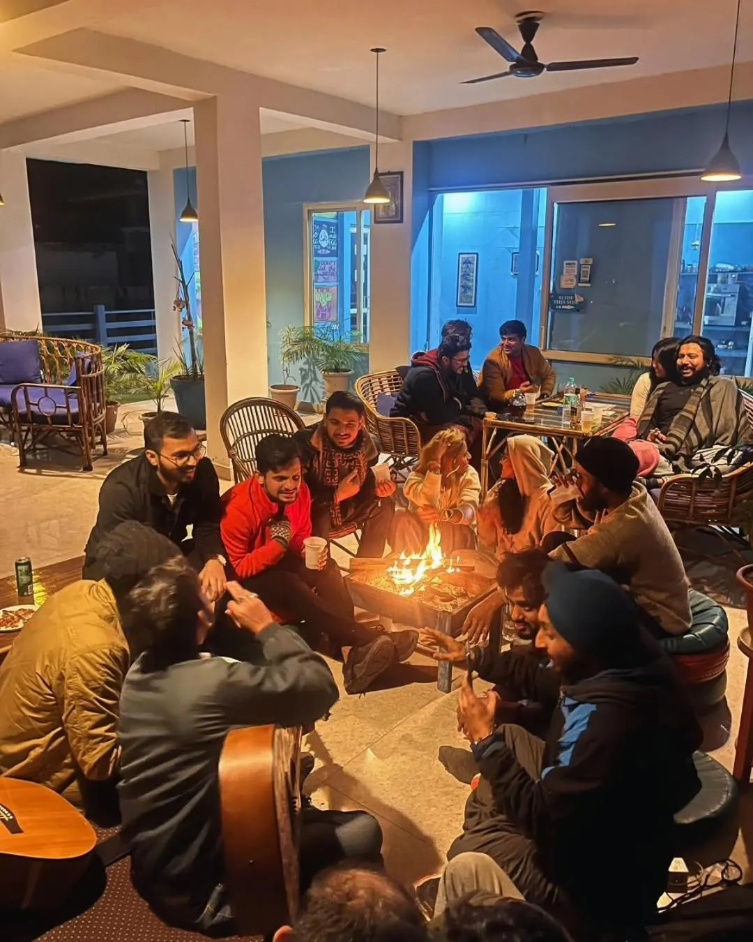 Restaurant/places to eat in Skyard Hostel Rishikesh Laxman Jhula