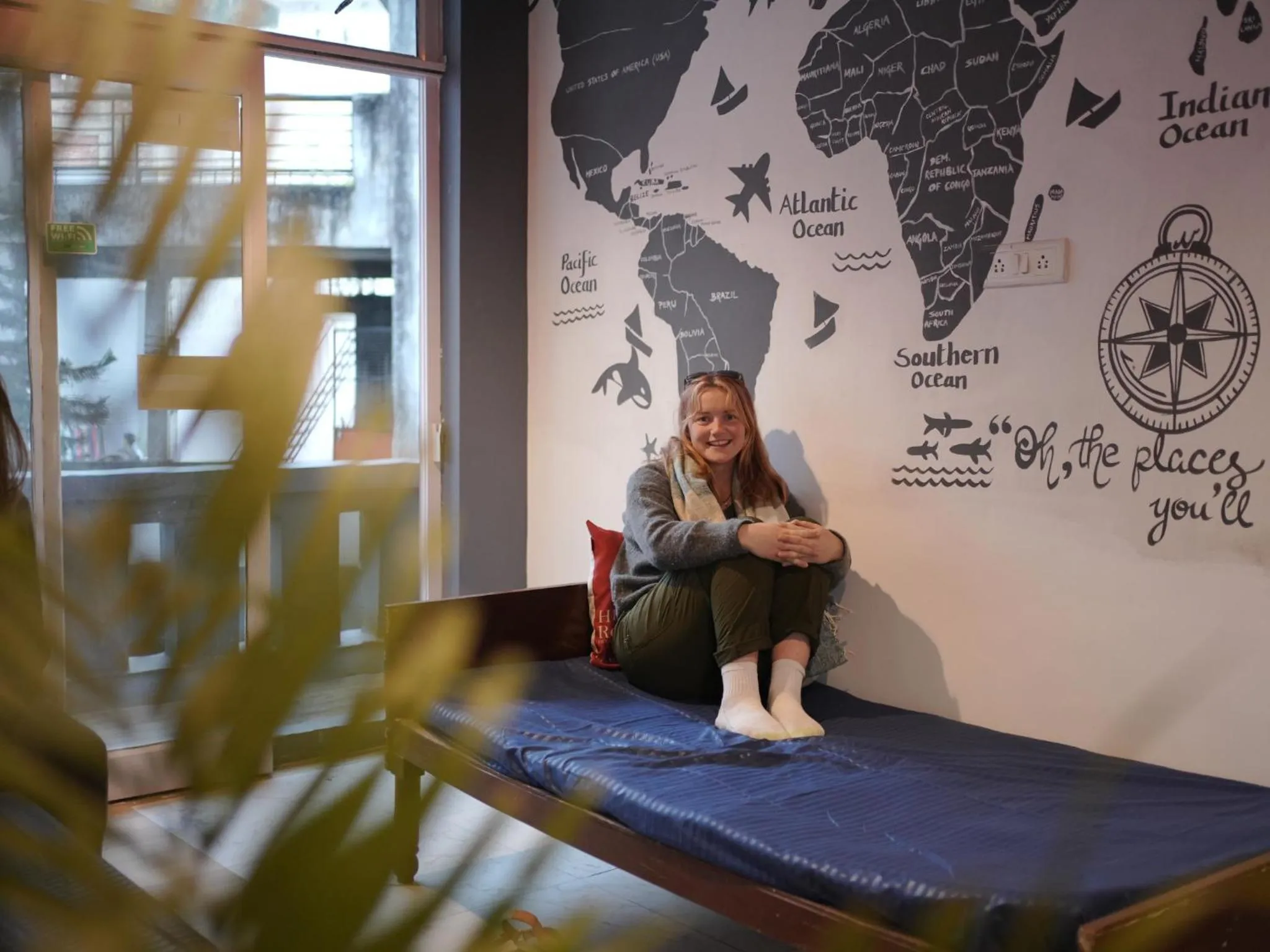 People in Skyard Hostel Rishikesh Laxman Jhula