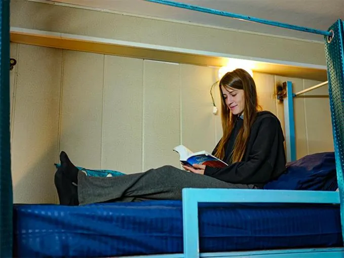 Bed in Skyard Hostel Rishikesh Laxman Jhula