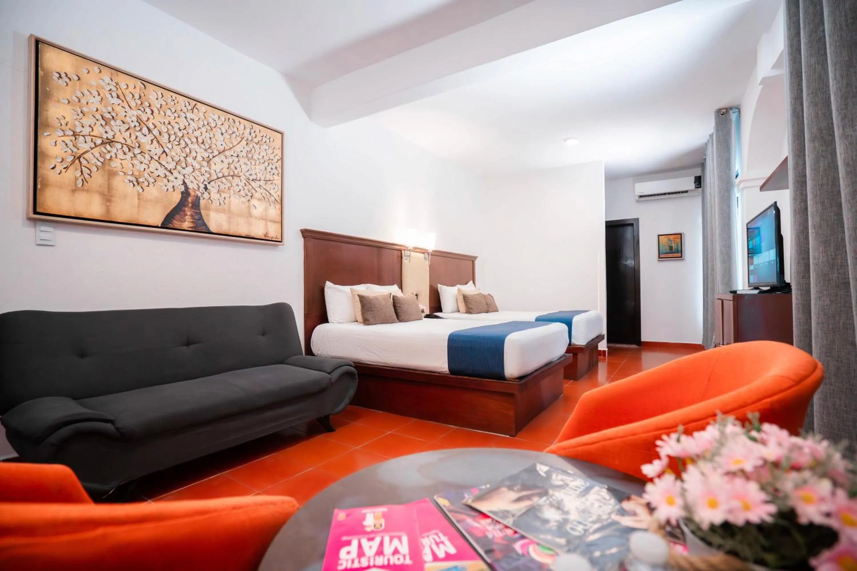 Bed in Hotel del Carmen, en el Centro- DESAYUNO Incluido !