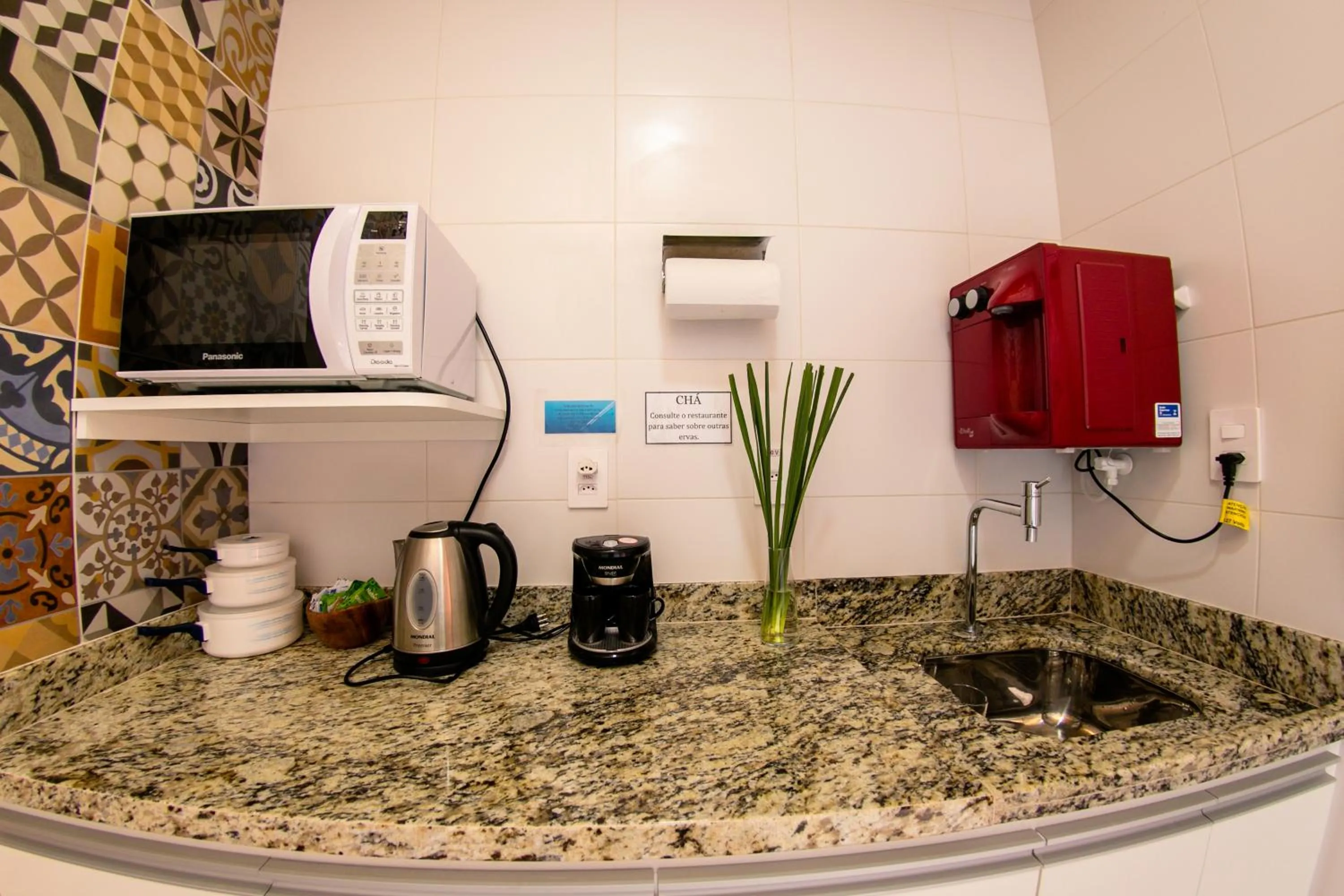 Kitchen or kitchenette in Chez Domaine Pousada Organica