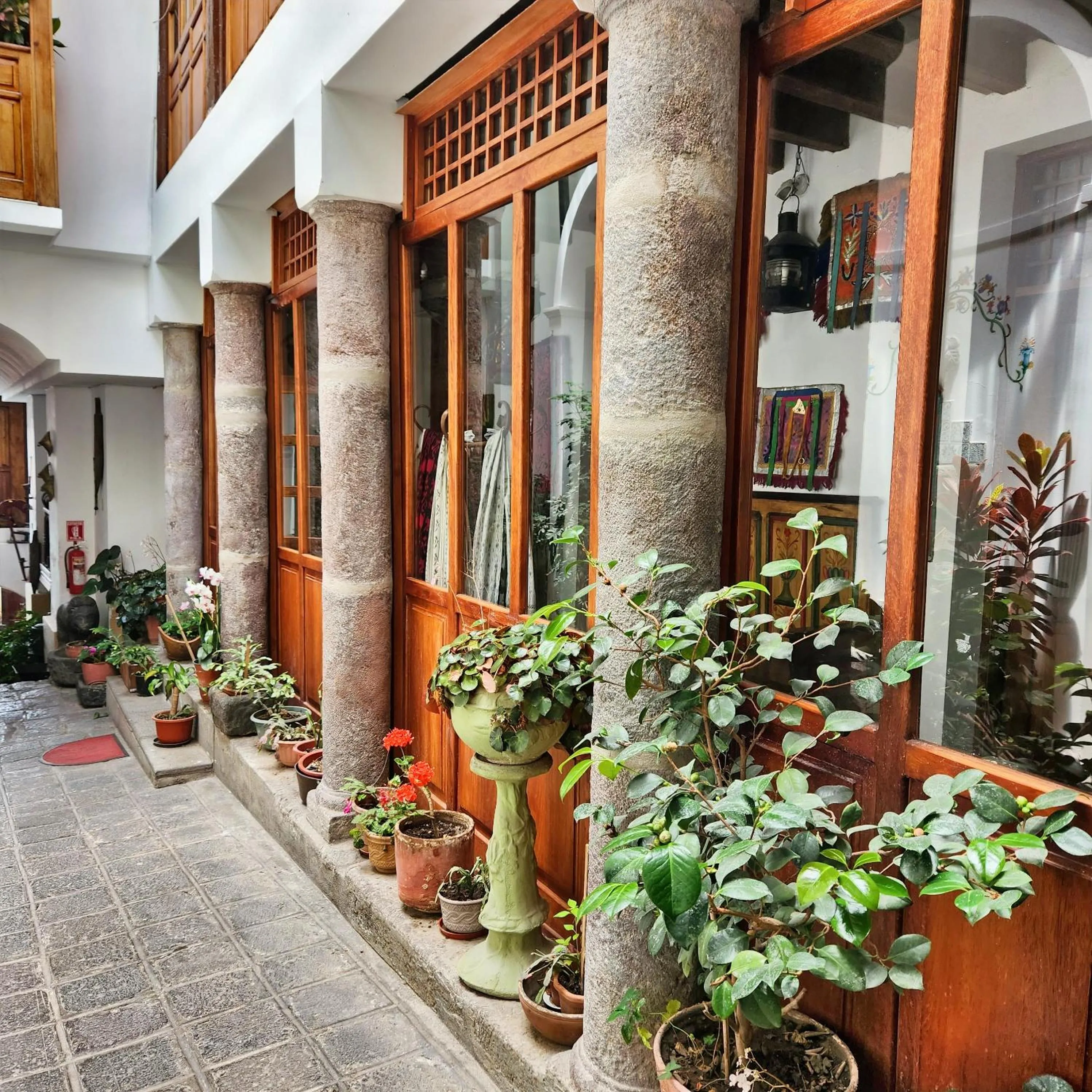 Inner courtyard view in Hotel Boutique Casa San Marcos