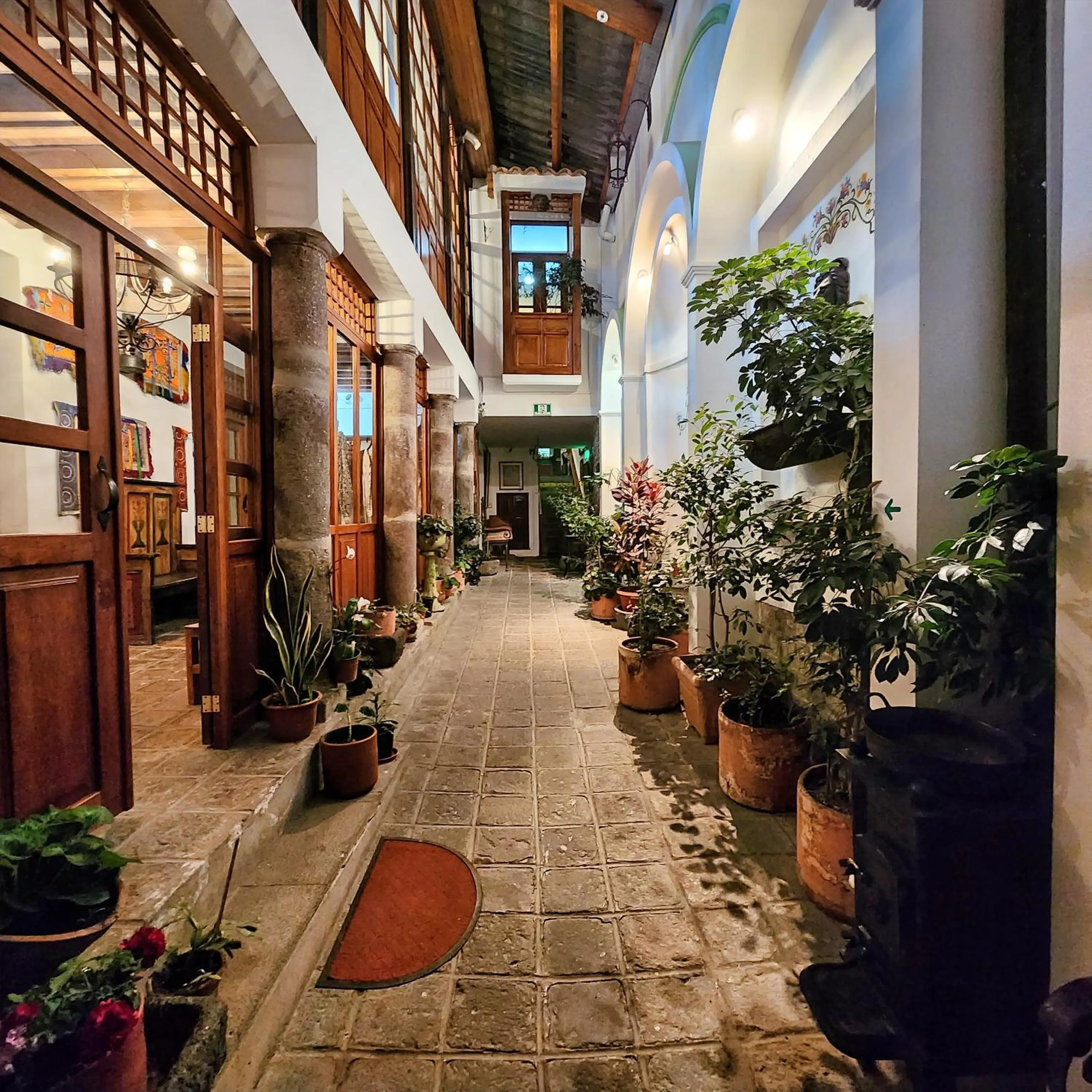 Inner courtyard view in Hotel Boutique Casa San Marcos