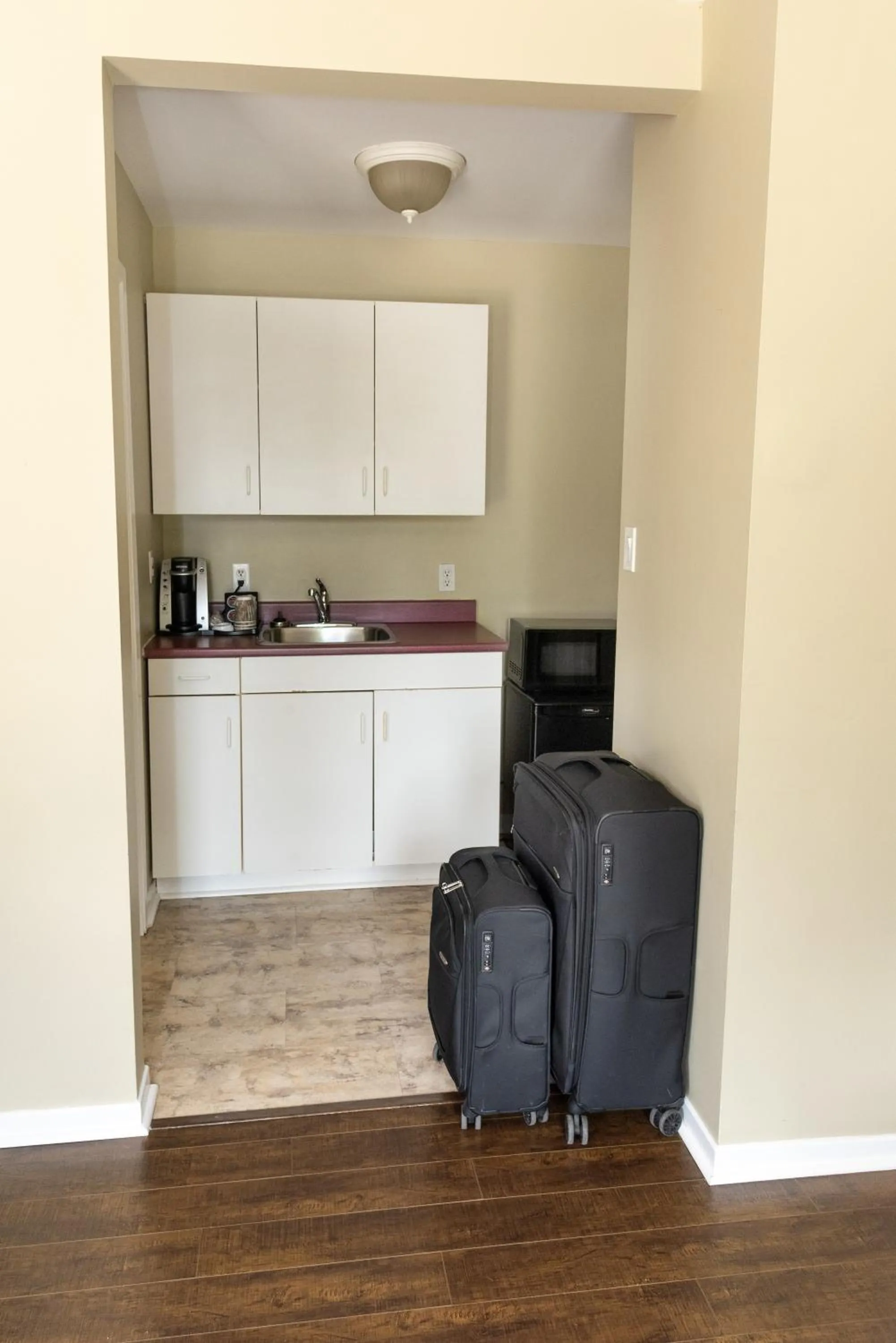 Kitchen or kitchenette in Aurora Inn