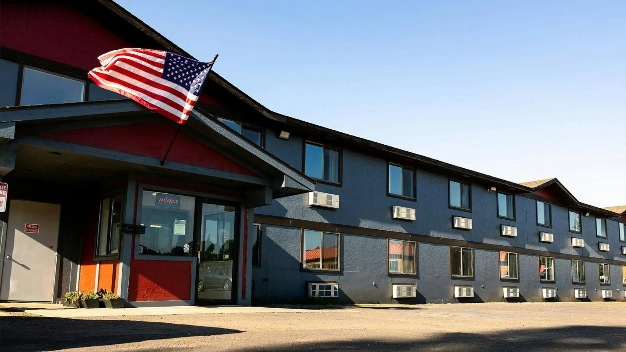 Property building in Magnuson Hotel Ironwood