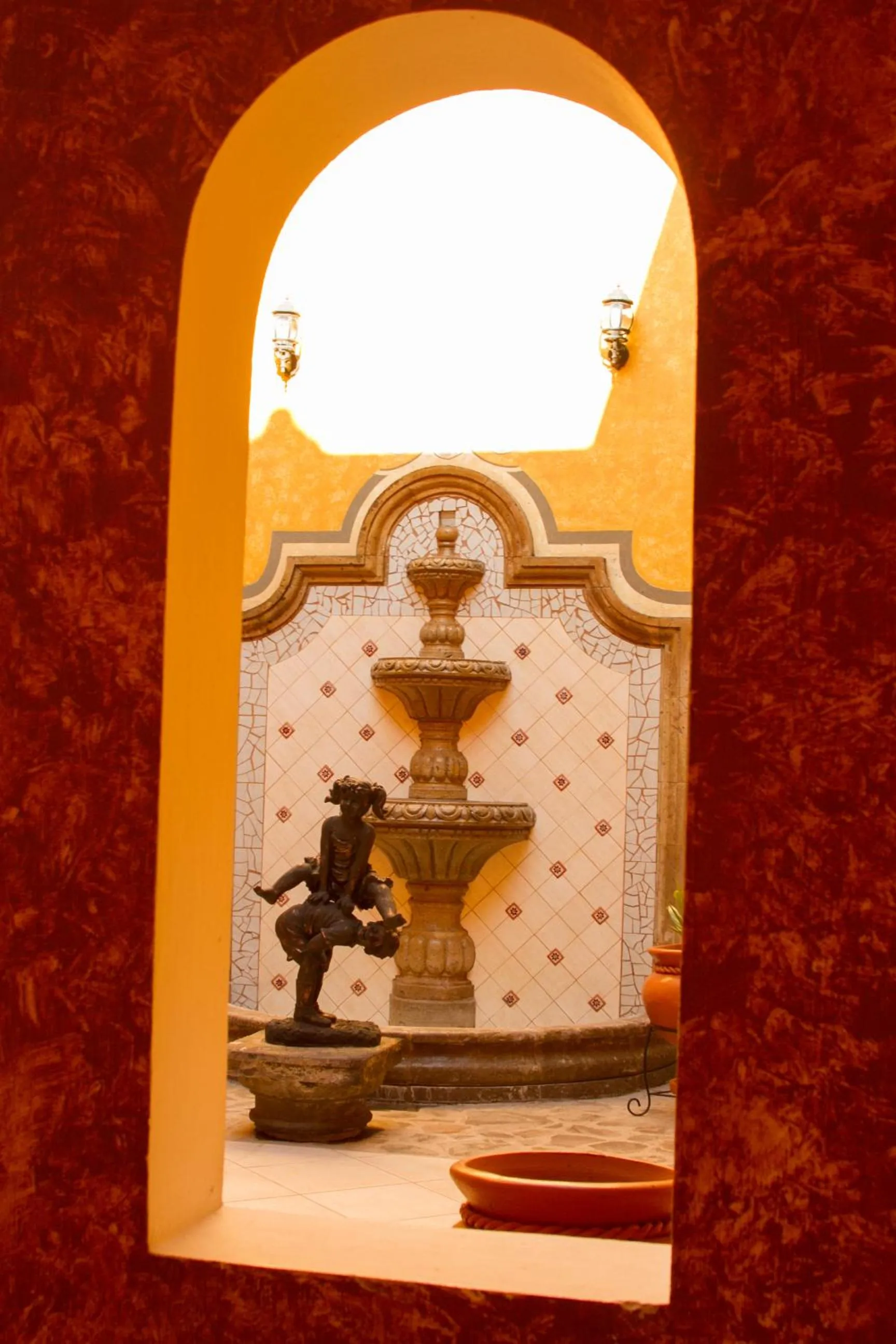 Patio in Hotel Casa Dulce Maria