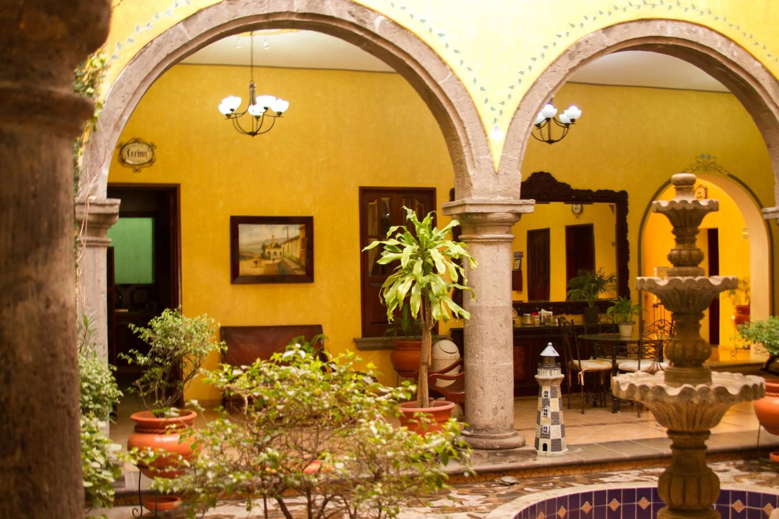Patio in Hotel Casa Dulce Maria