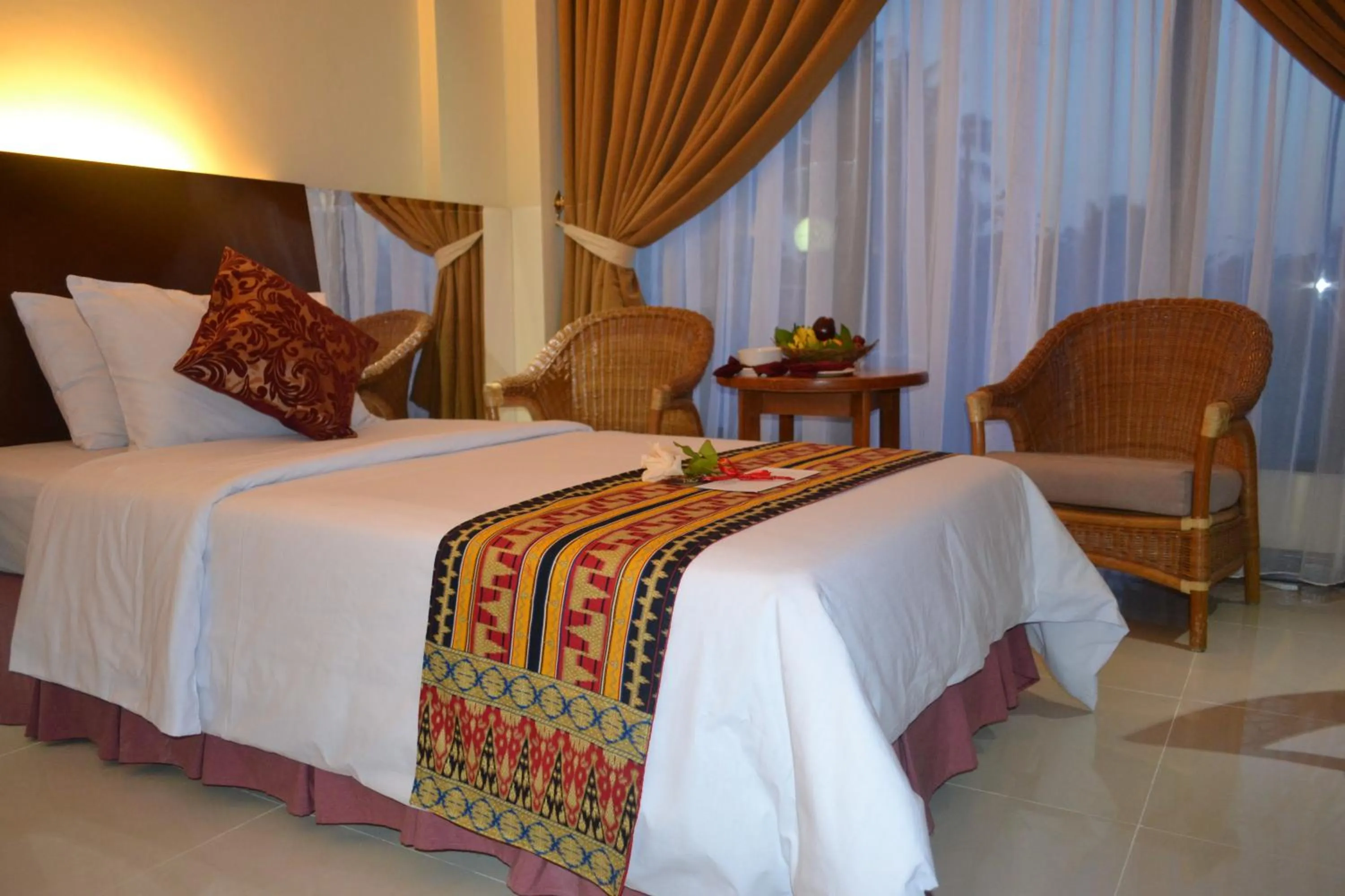 Bed in Hotel Sahid Bandar Lampung